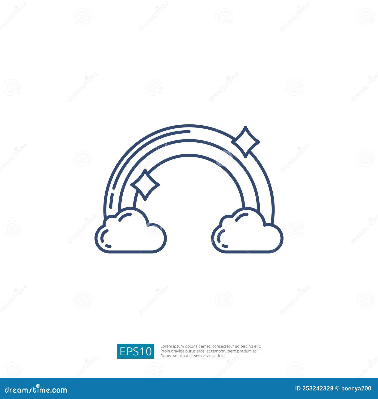 Wallpaper #_2eP9ZIBSpphPi3-1n_c73 Rainbow and Cloud Vector Simple Icon Stock Vector Illustration of