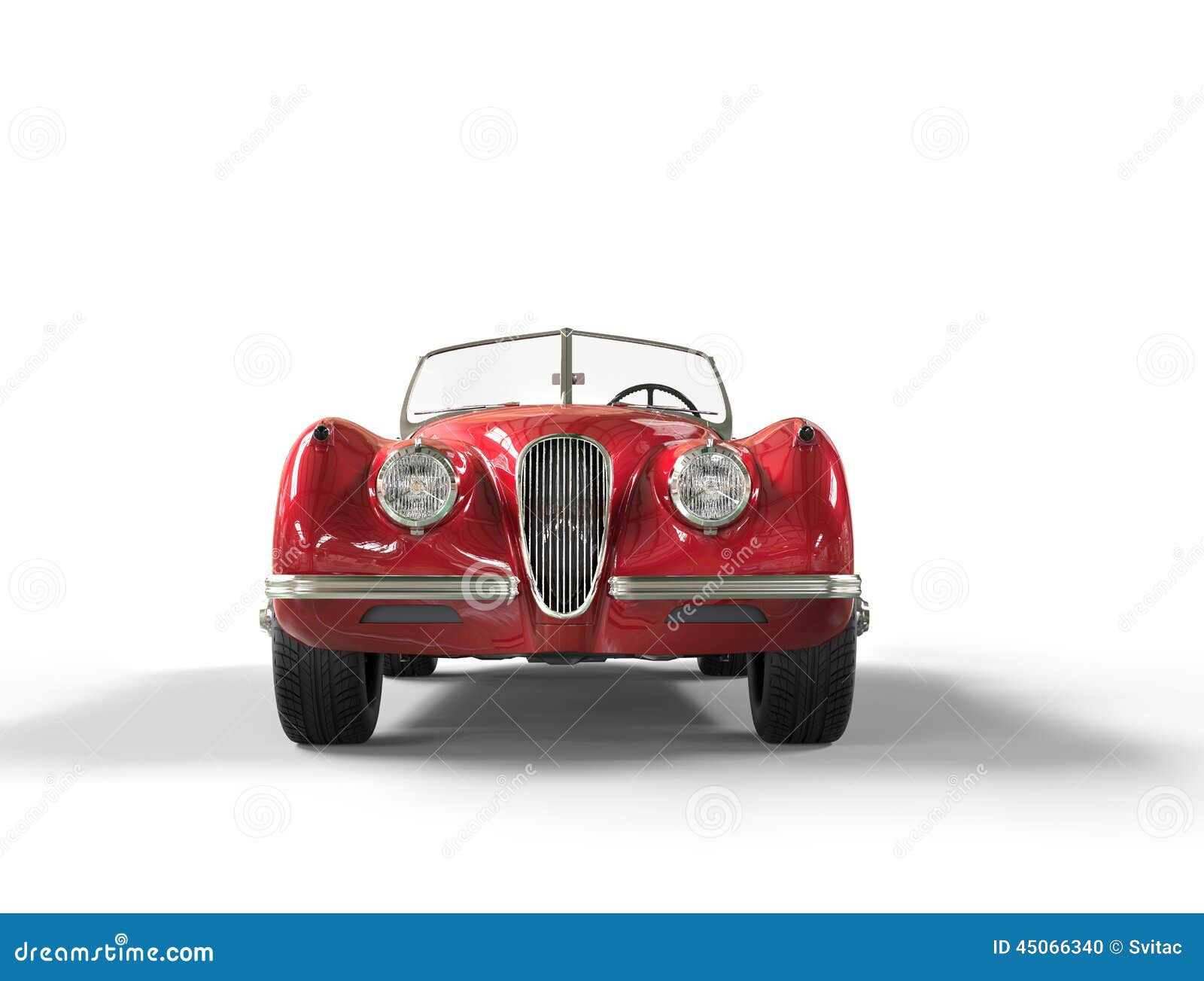Wallpaper #SCzLSZMB0E1QgA7wqPTc73 Red Vintage Car on White Background Front View Stock Illustration