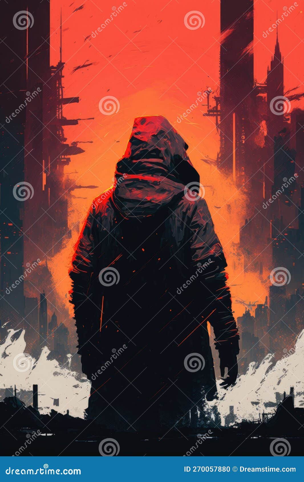 Wallpaper #SzuIb5cBSWmA-tzpLY-L125 Rebellious Cyberpunk Heart Generate AI Royalty Free Stock Image