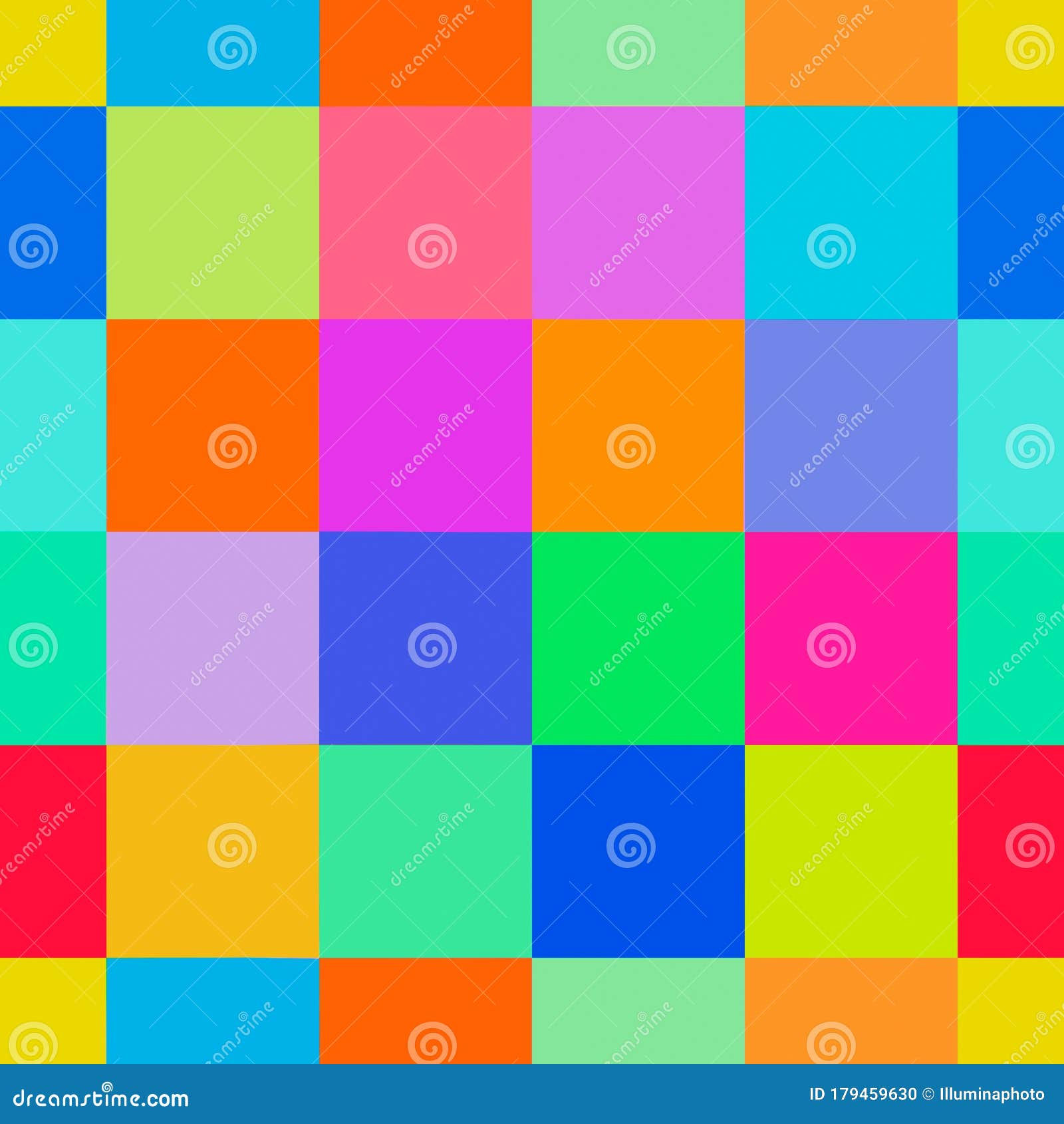 Wallpaper #sx3sLJMBlOZrFDOktMwy86 Repeat Seamless Pattern of Colorful Square Blocks in Bright Color