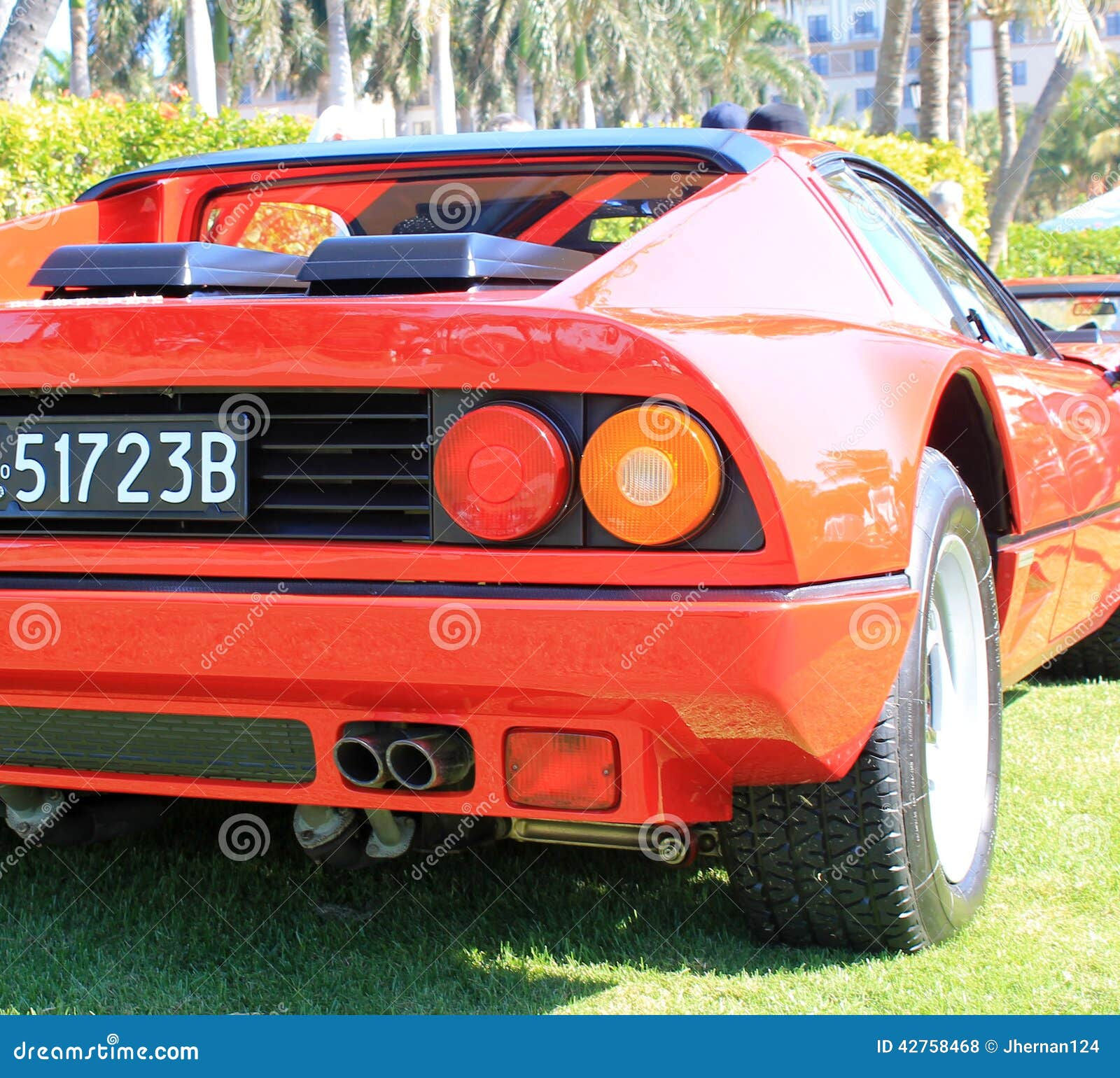 Wallpaper #2MmYjpcB-VVLIetlOGrD148 Red Italian Supercar Rear Corner Detail Editorial Stock Photo Image