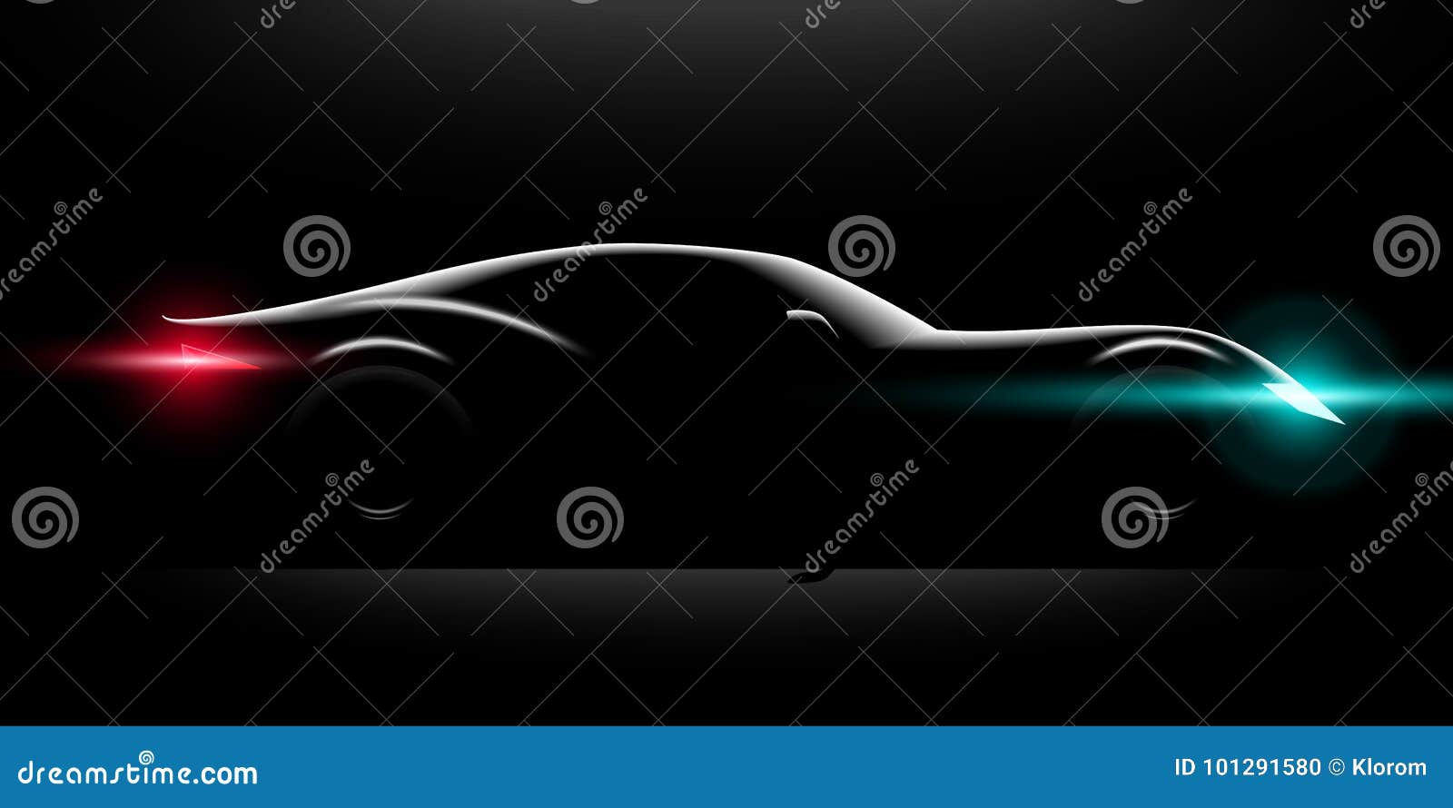Wallpaper #O0LWPZMBOBpx0NhmgMav321 Realistic Sport Car Coupe Side View Lighting in the Dark Vector