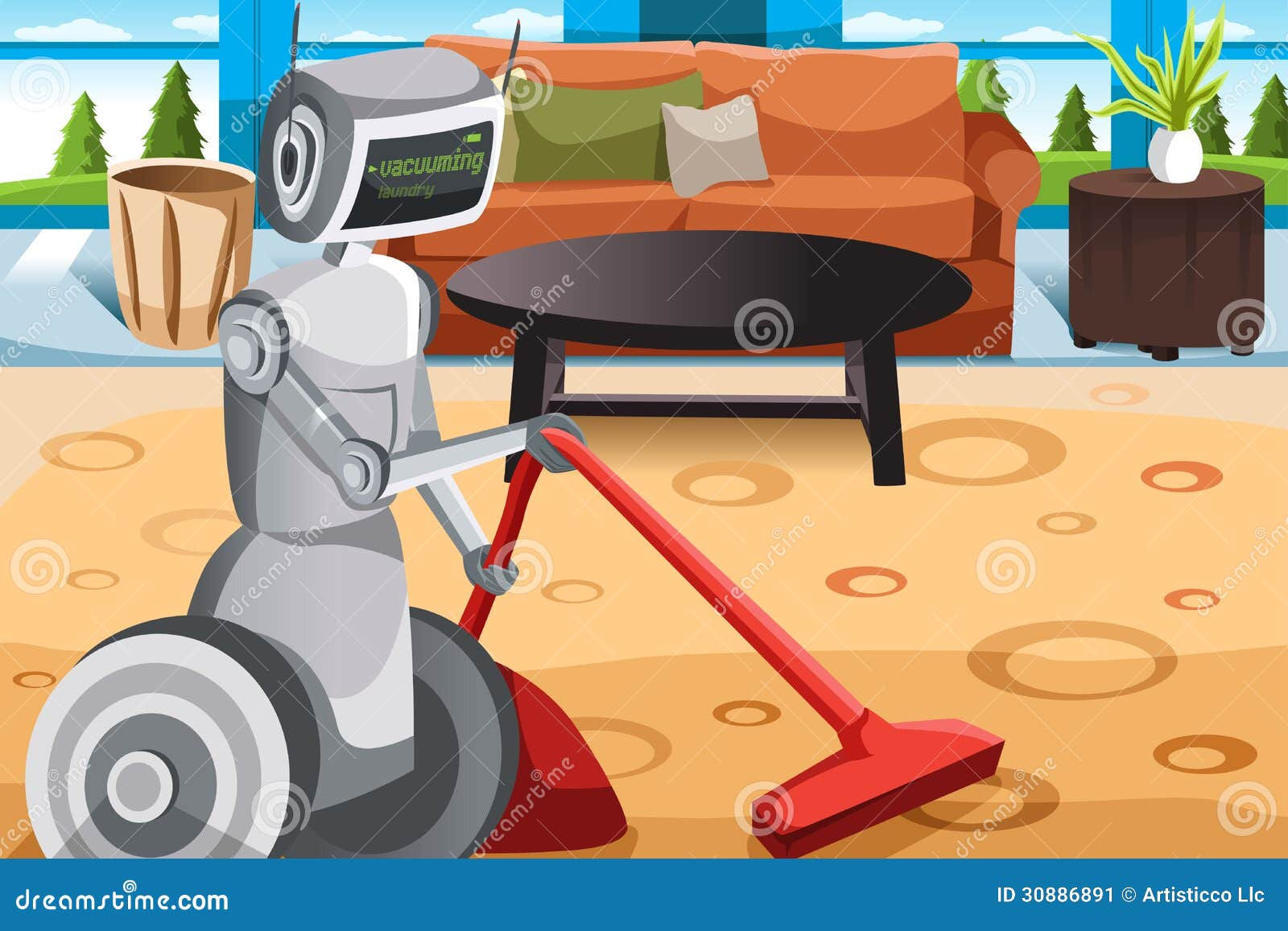 Wallpaper #aGjMFZMBSpphPi3-GAlH131 Robot Vacuuming Carpet Stock Image Image 30886891