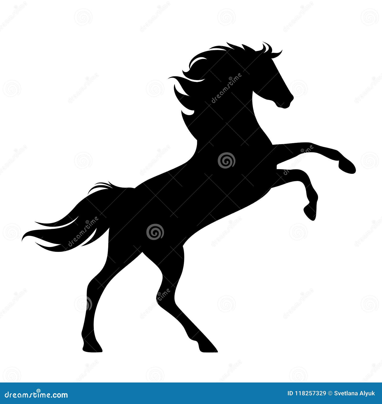 Wallpaper #MH1i8I4Bnwiau_P6ZAbp53 Rearing Up Black Mustang Horse Vector Silhouette Cartoondealercom