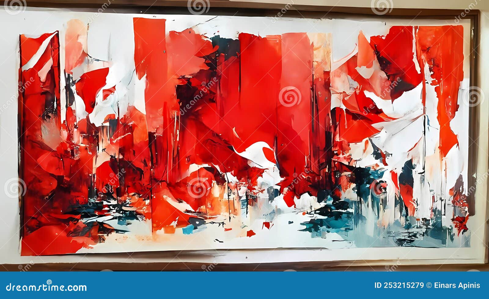 Wallpaper #BGcL6JIBSpphPi3-SDu_49 Red and White Abstract Painting Wallpaper Stock Illustration