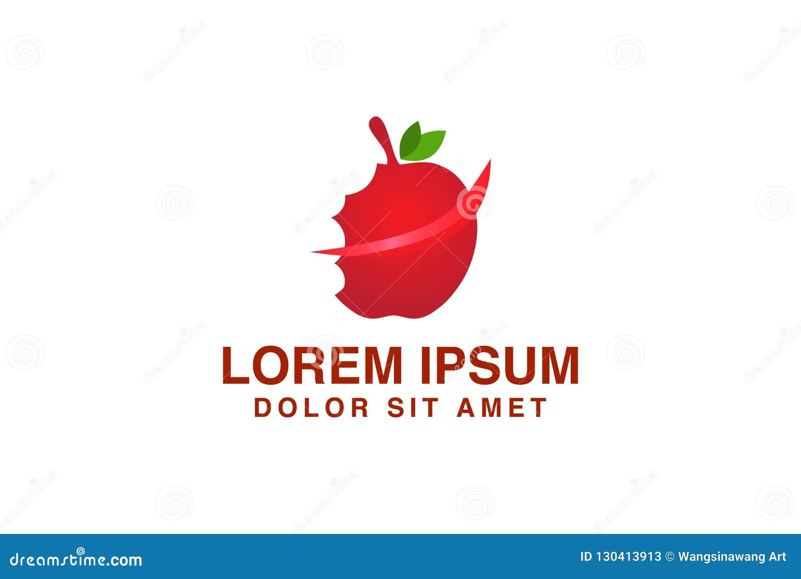 Wallpaper #SANbY5MBpyOg8YnEx9WH289 Red Apple Logo Designs Inspiration Isolated on White Background Stock