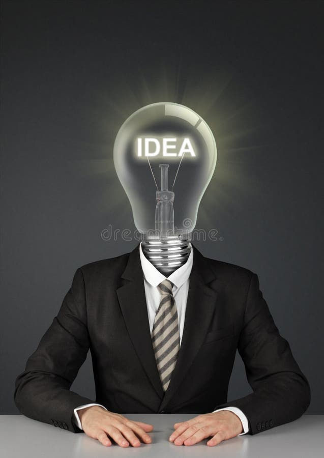 Wallpaper #FbmH3ZIBJvJKYCmEjAF2166 Businessman with Light Bulb Head and Plug Switch Ideas Creative Stock