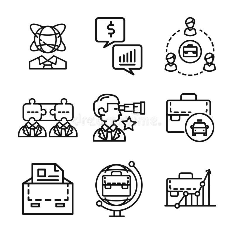Wallpaper #wZyy4ZIBZHQxiYarrLy428 Business Icon Set Black and White Illustration Stock Vector