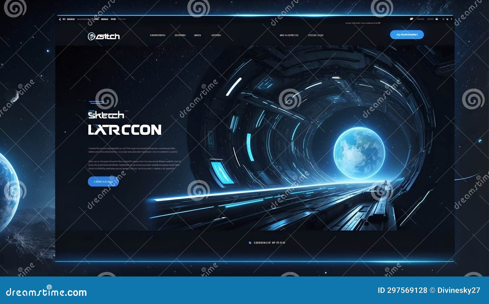 Wallpaper #S2ej65IBSpphPi3-z00p225 Diving into the Digital Cosmos Sci Fi Web Design Wonders Generative