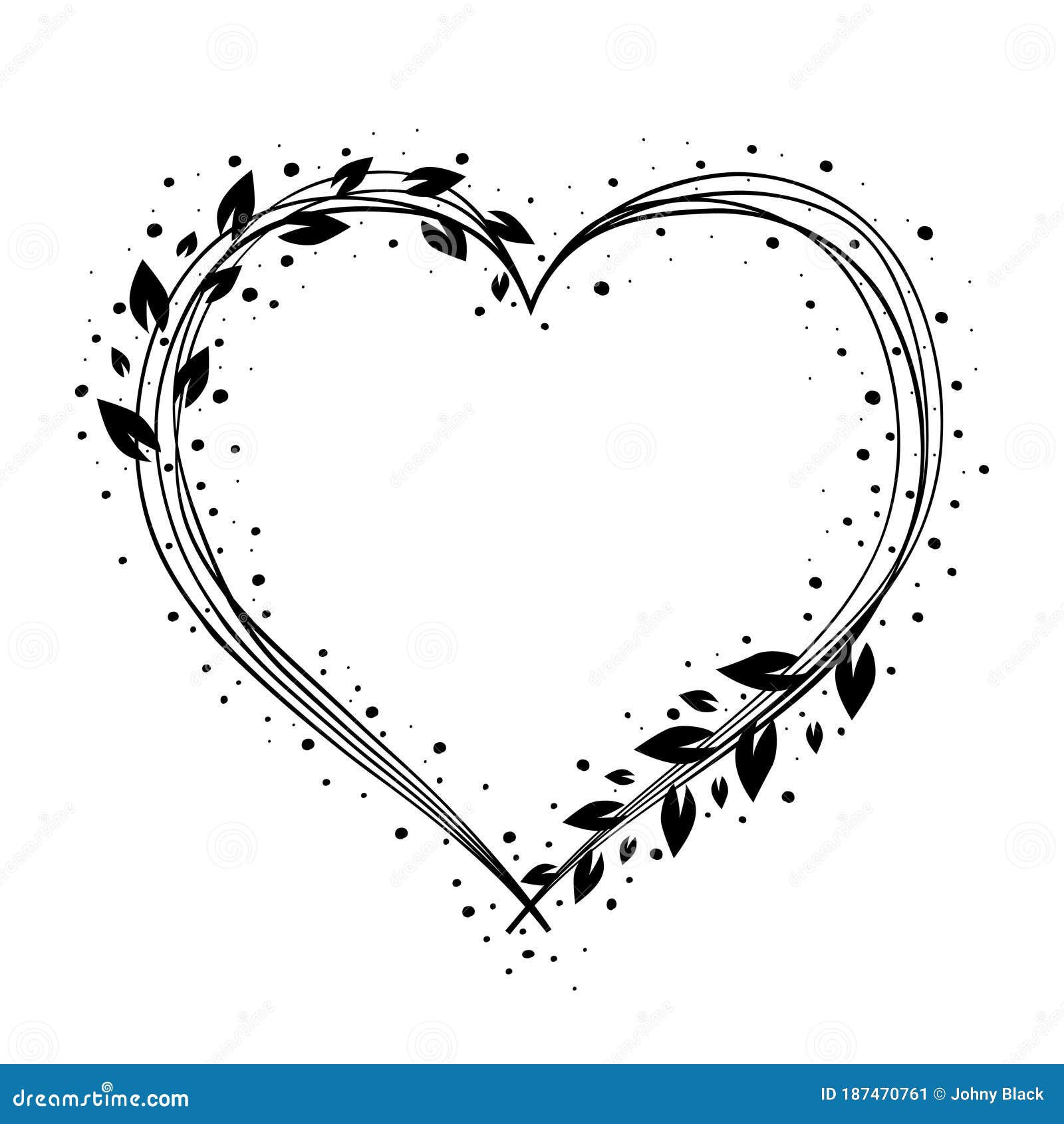 Wallpaper #12eRAJMBSpphPi3-GKYv173 Decoration Heart Design with Floral Wreath Hand Drawn Heart Vector