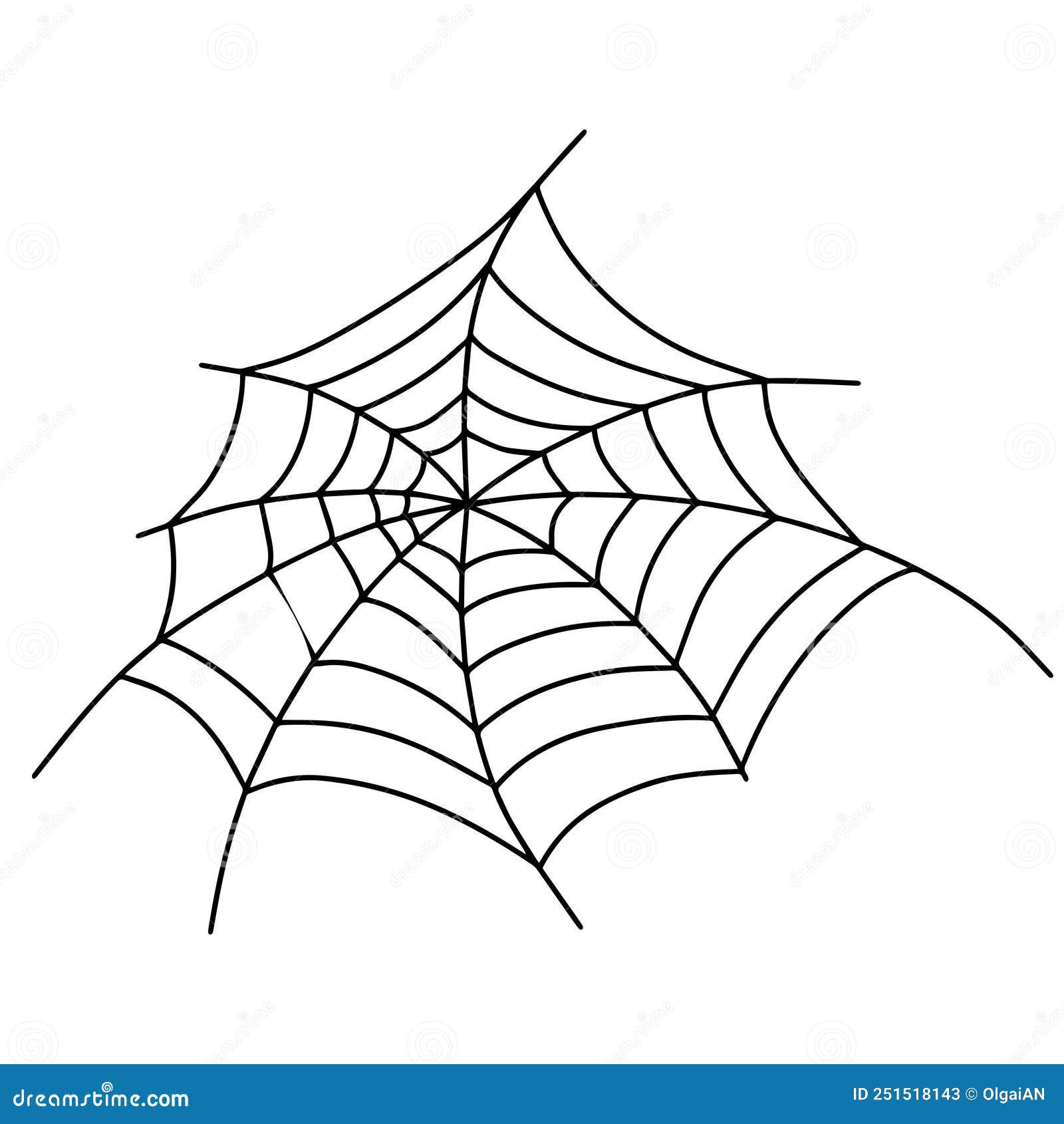 Wallpaper #52dP85IBSpphPi3-BnRA297 Doodle Spider Web Icon Isolated on White Halloween Symbol Sketch