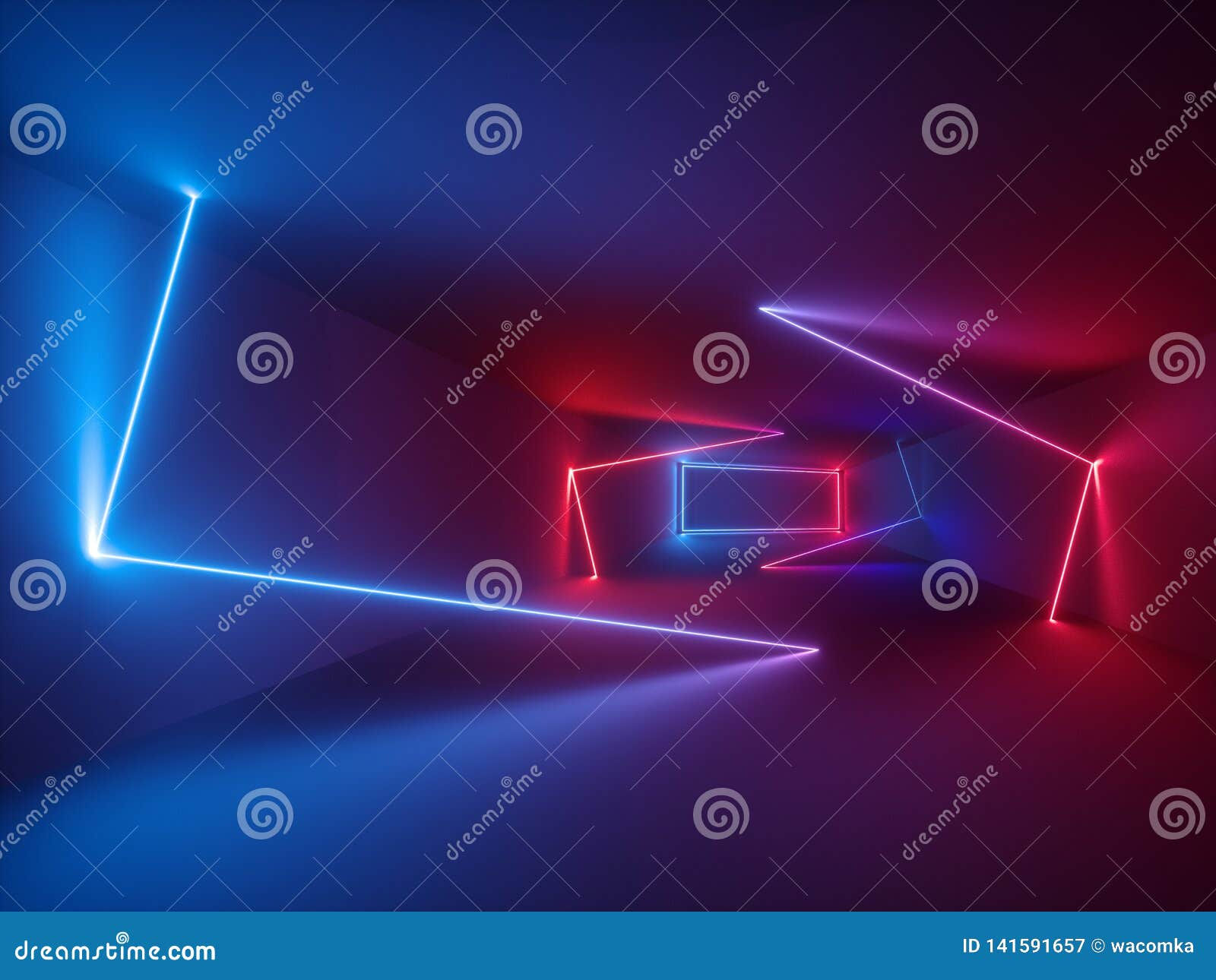 Wallpaper #A0ApMJMBJhL2WPbazsCh137 3D Rendering Glowing Lines Neon Lights Abstract Psychedelic