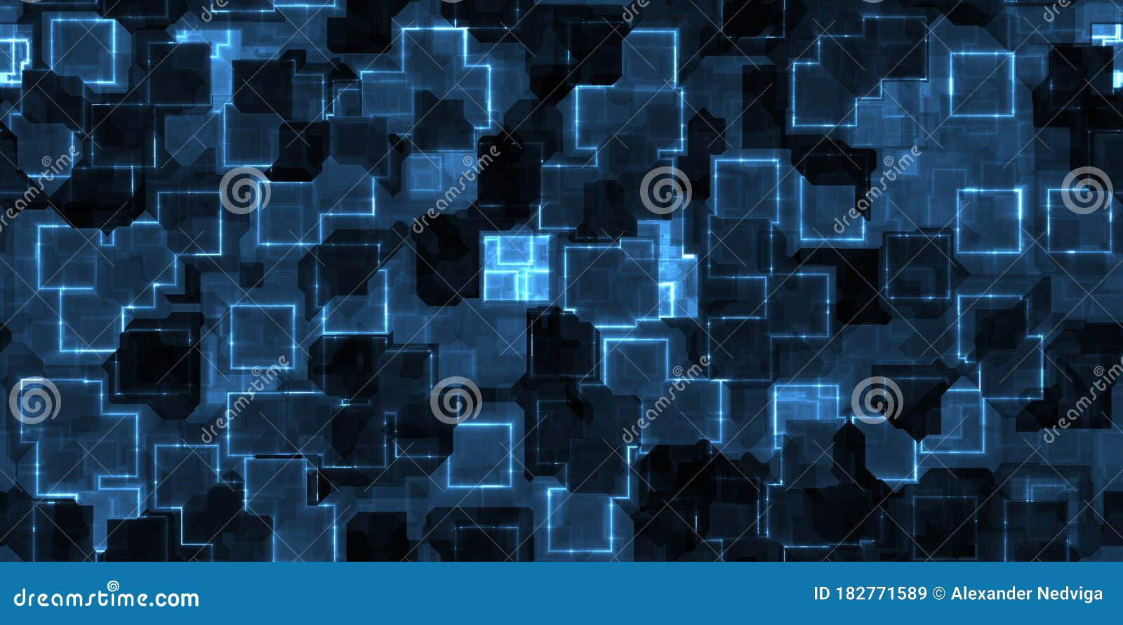 Wallpaper #IhnLHo8BtGB6xQ78Dnoj26 Dark Blue Seamless Cyber Glow Neon Squares Pattern Background Texture