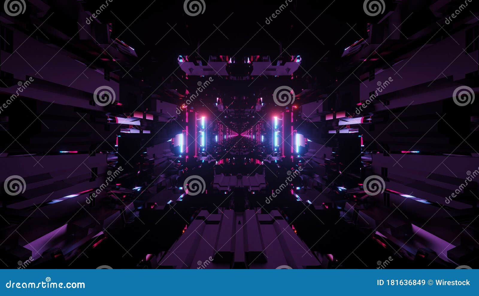 Wallpaper #whmgHo8BtGB6xQ78cXn65 3D Futuristic Sci Fi Background with Abstract Colorful Neon Lights and