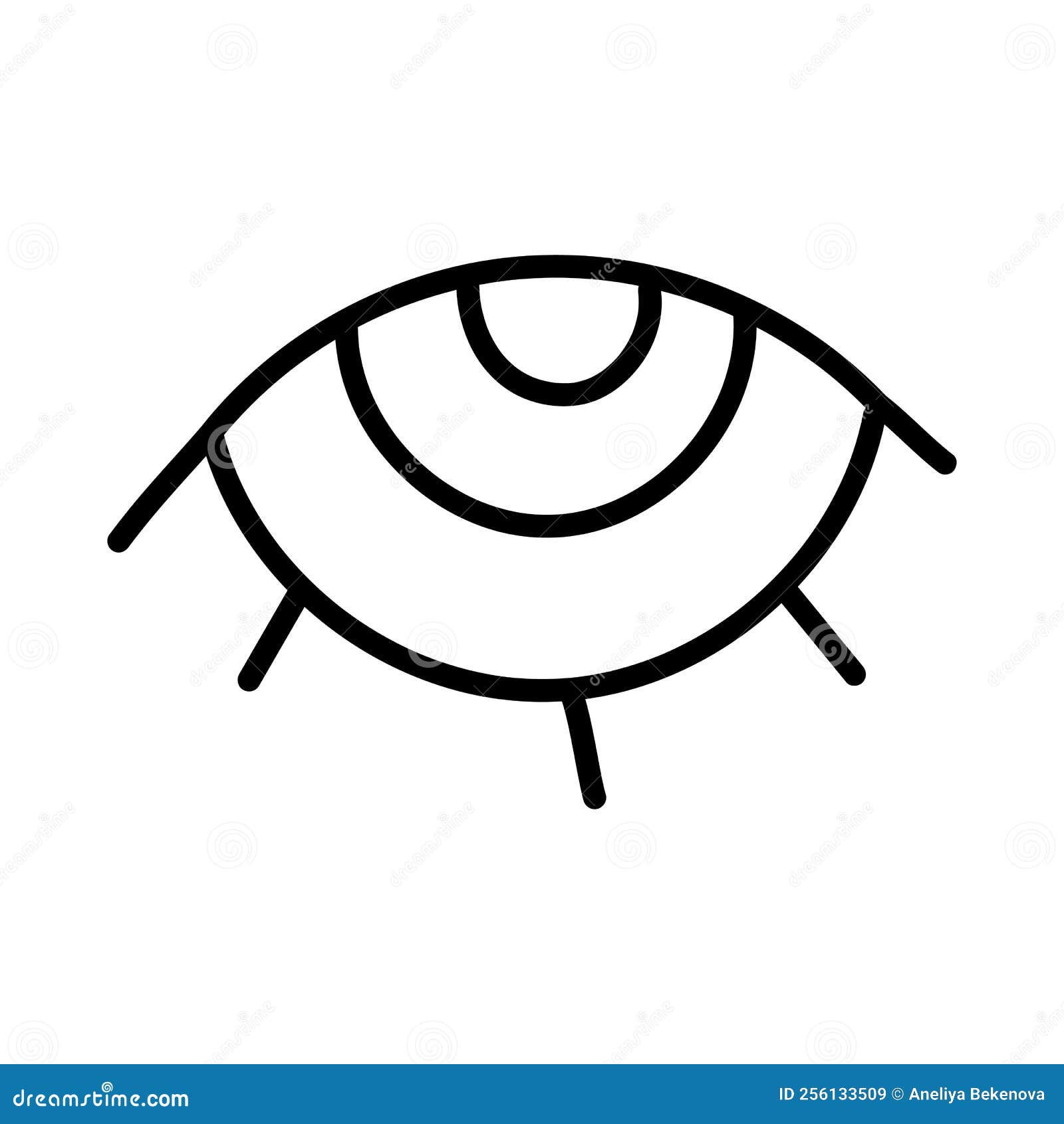 Wallpaper #lGfS95IBSpphPi3-XIdN288 Doodle Outline Eye Icon Simple Mystical Vector Illustration Stock
