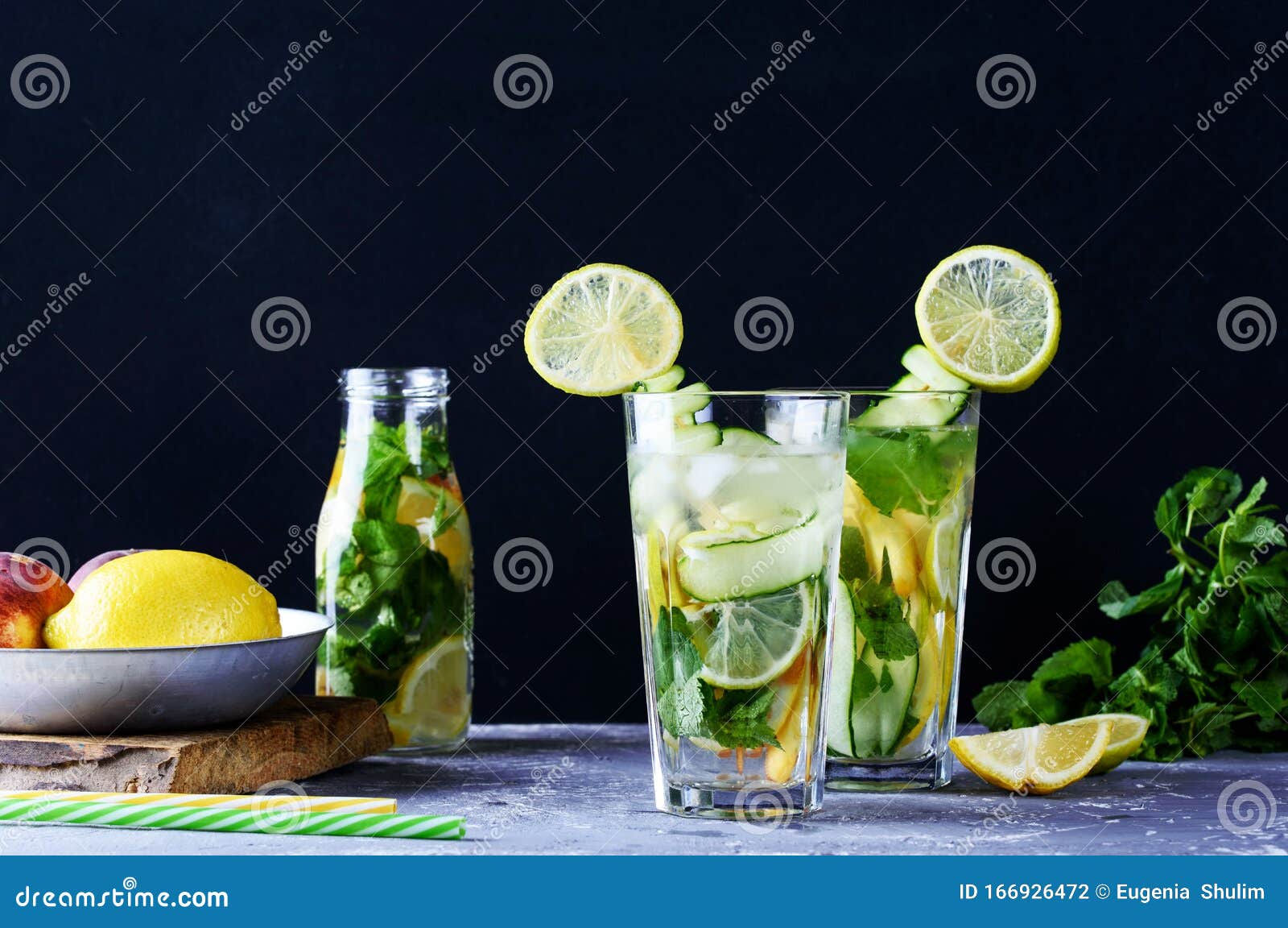 Wallpaper #GGfpAZMBSpphPi3-Wa1b183 Delicious Cool Fruit Lemonade Fresh Fruits and Mint Stock Photo