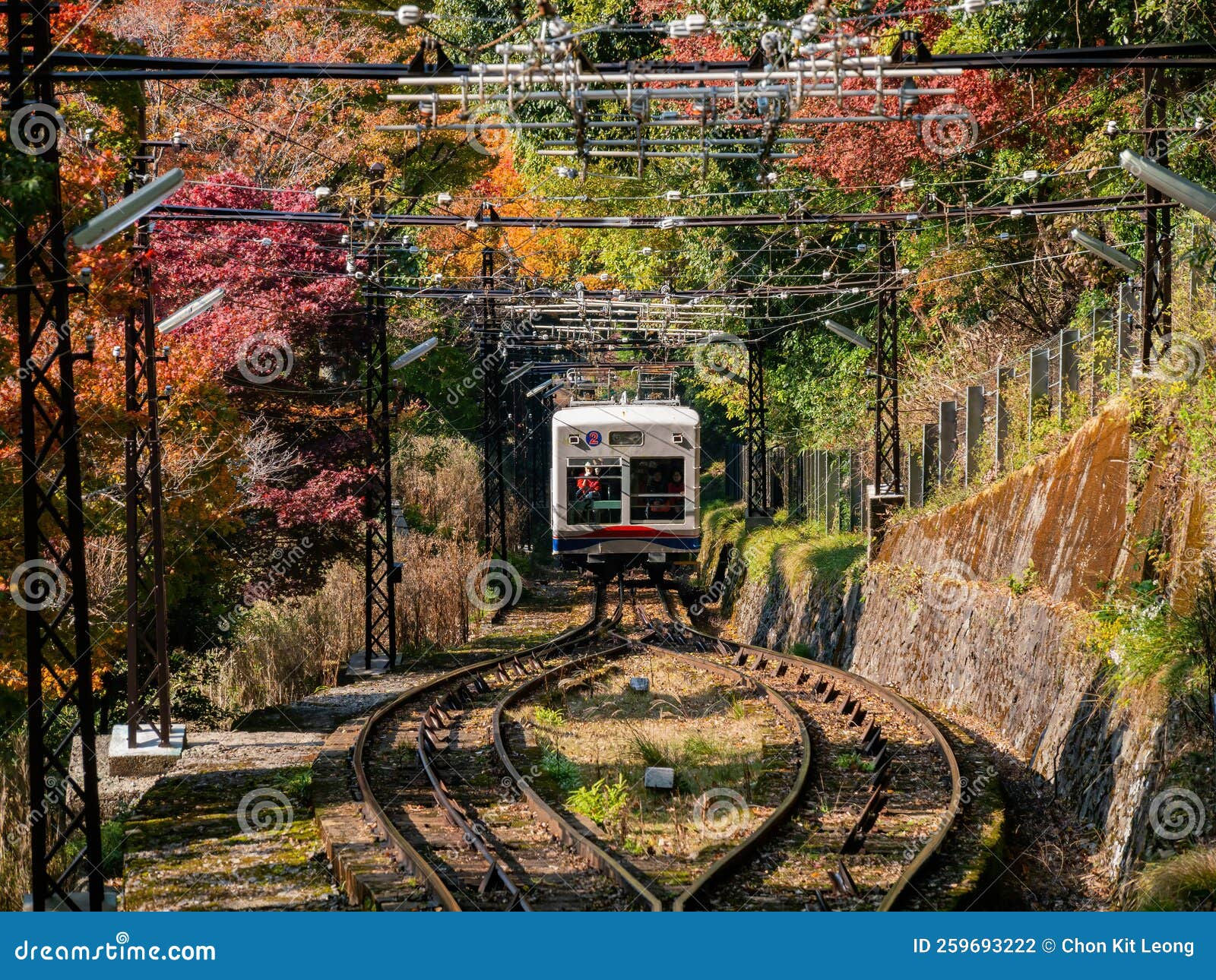 Wallpaper #1jVpkpcBk_lpvpalRJR8161 Daytime View of the Beautiful Fall Color Along the Eizan Cable Car