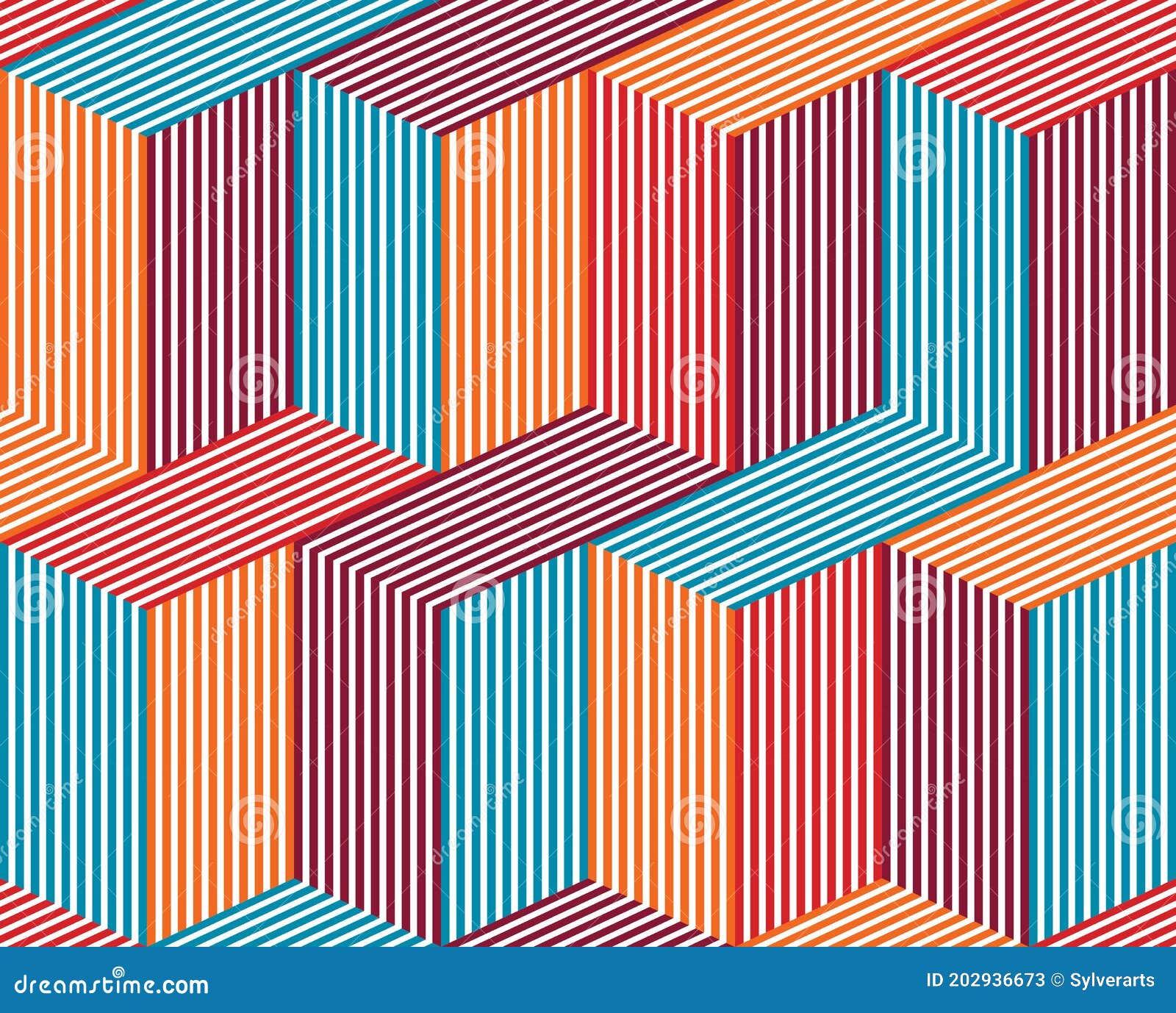 Wallpaper #1GfmC5MBSpphPi3-WtvR188 3D Dimensional Lined Cubes Seamless Pattern Geometric Endless Texture