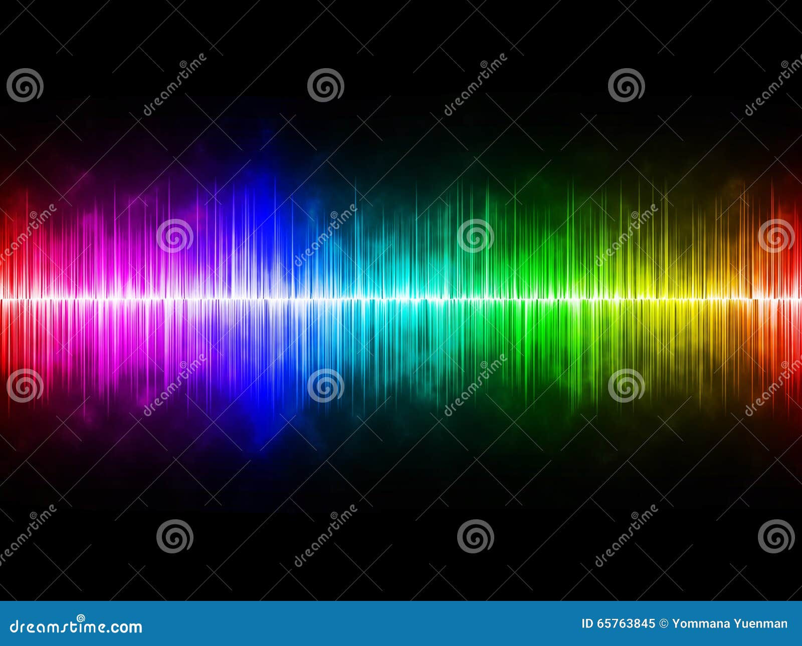 Wallpaper #OWisGZMBSpphPi3-0Bjv27 Rainbow Soundwave with Black Background Stock Image Cartoondealercom