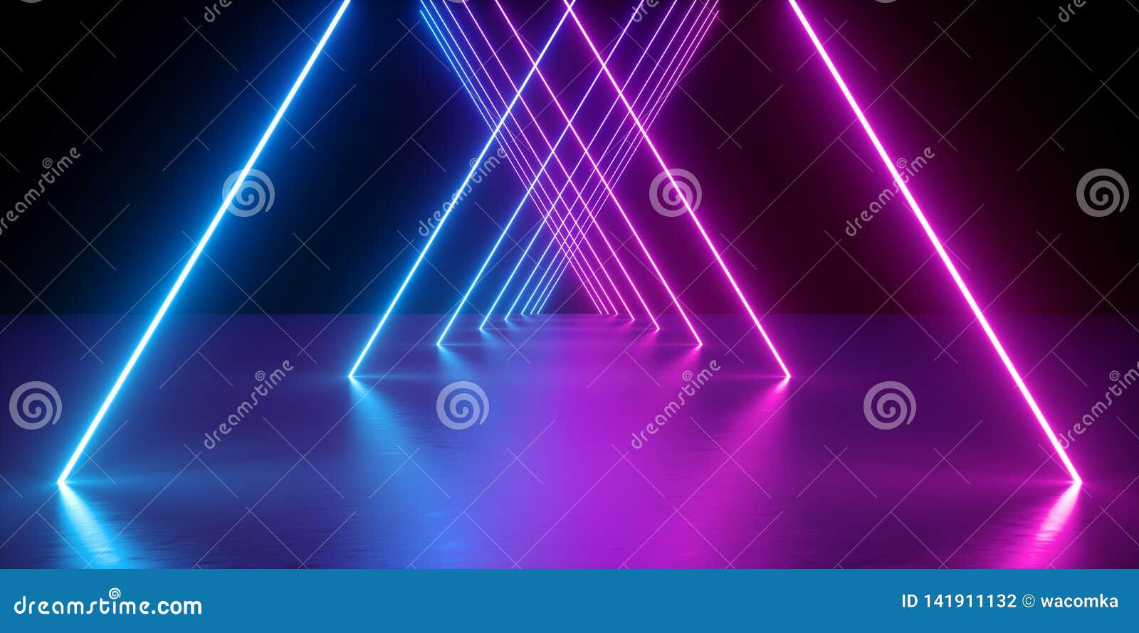 Wallpaper #A0ApMJMBJhL2WPbazsCh282 3D Render Neon Lights Abstract Background Glowing Lines Virtual