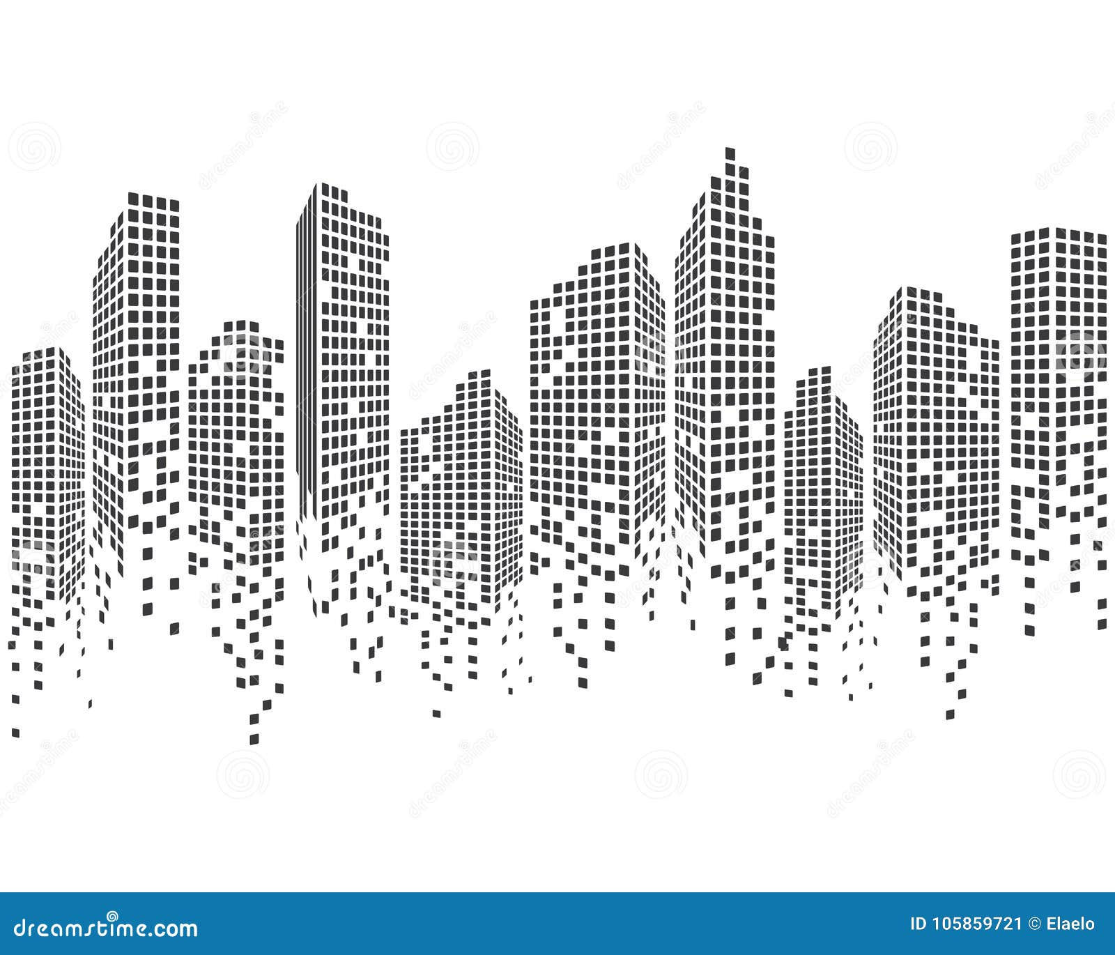 Wallpaper #_wM6Y5MBpyOg8YnEo9Sb433 De Moderne Vectorillustratie Van De Stadshorizon Vector Illustratie