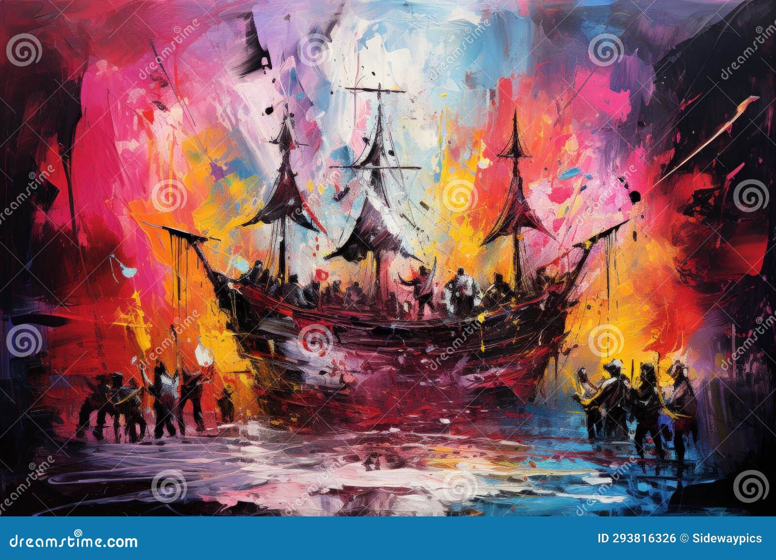 Wallpaper #hGcuDZMBSpphPi3-SeOZ59 Daring Pirate Captains Sailing Enchanted Seas Generative AI Stock
