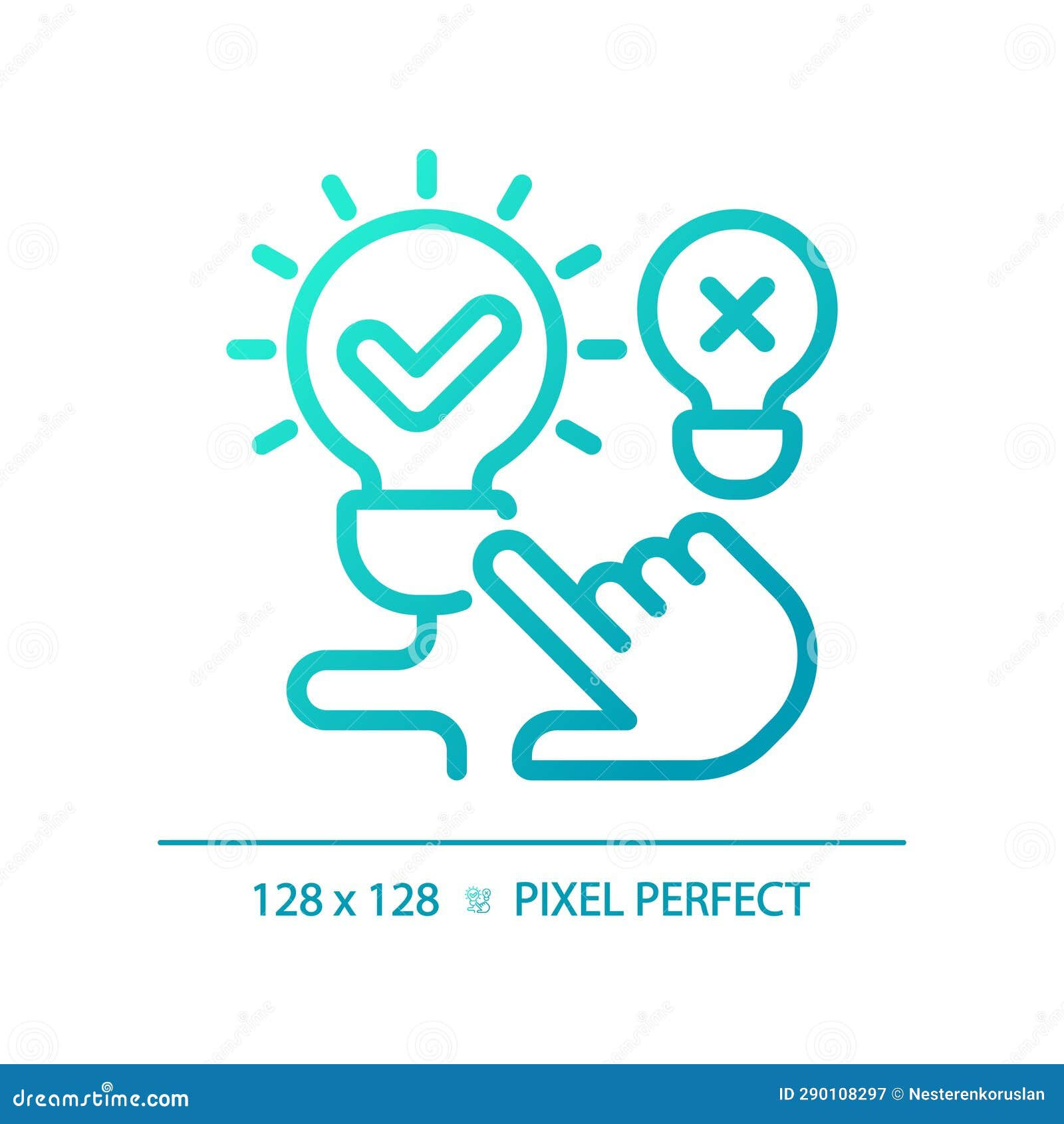Wallpaper #___Pa5MB3lSXT3zUD-gs325 2d Blue Thin Line Gradient Illuminated Light Bulb Icon Stock