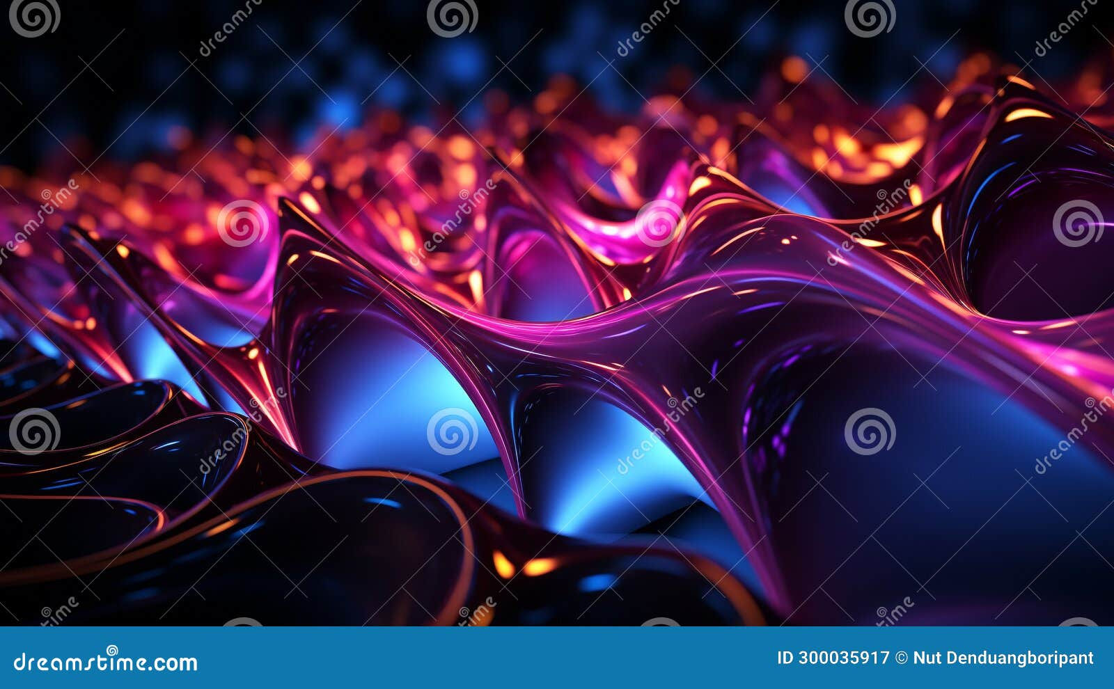 Wallpaper #A0ApMJMBJhL2WPbazsCh20 Deep Space Blue and Radiant Pink Neon Lights Abstract Art Stock