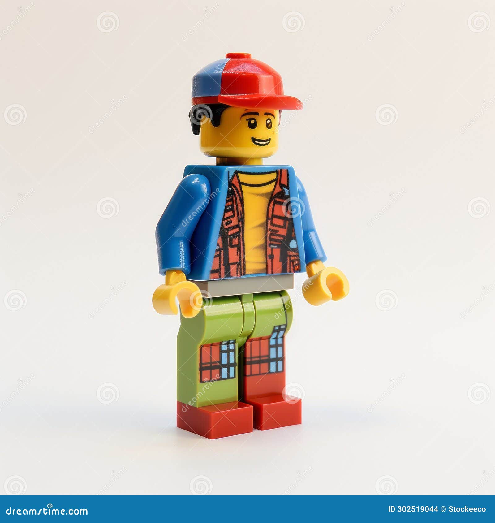 Wallpaper #BGj9GJMBSpphPi3-RxXs74 Dynamic Lego Figure with Youthful Protagonist in 3D Plastic Texture