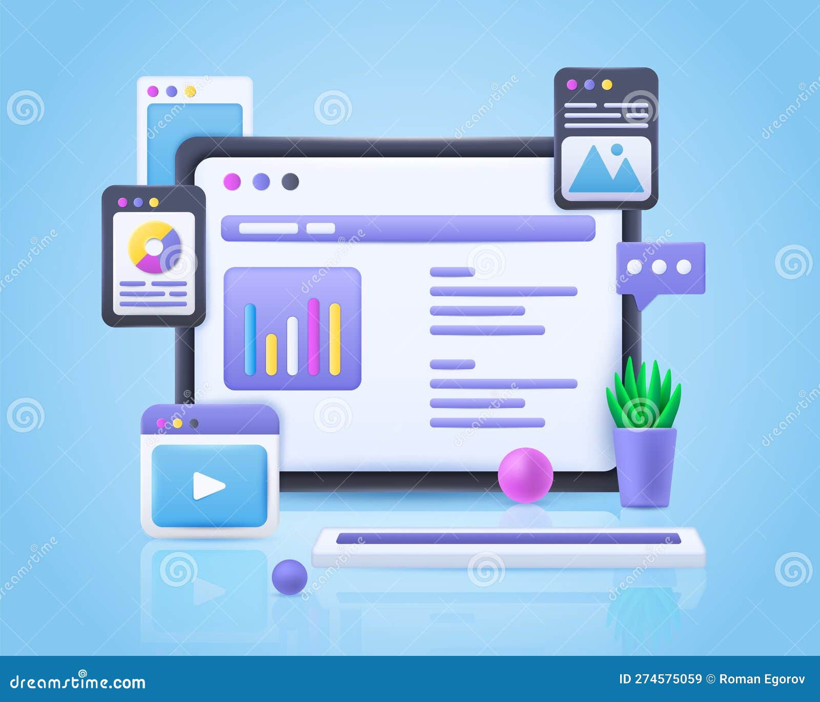Wallpaper #_neoJ5MB-pgBXx60daZ0187 3D Graphic Ux Ui Design Internet Website Create Web Screen for