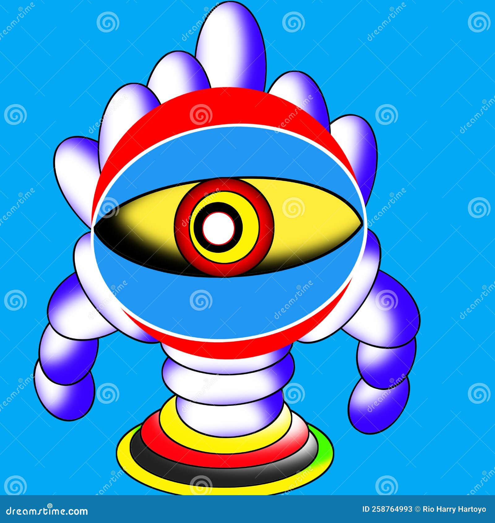 Wallpaper #vWdm9pIBSpphPi3-zYNc135 Dessin Dun Robot Simple Avec Un Oeil Illustration Stock Illustration