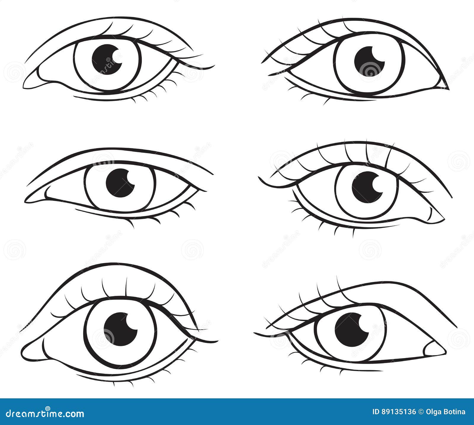 Wallpaper #lGfS95IBSpphPi3-XIdN317 Eyes Different Shapes Stock Vector Illustration of Females 89135136