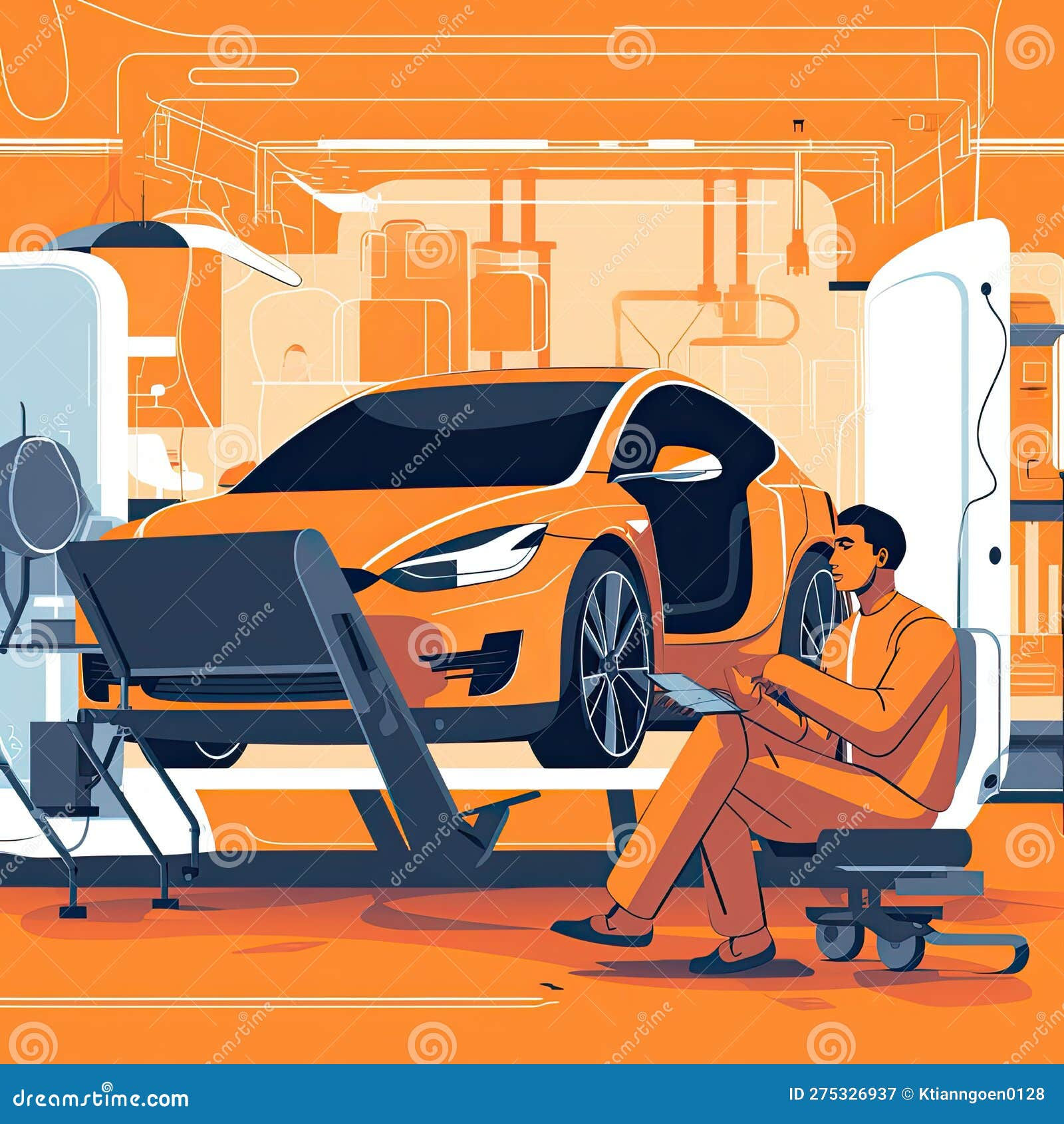 Wallpaper #d2dADpMBSpphPi3-yOmh189 Electric Vehicle Ev Engineer Wear Full Sefety Equipment Working on