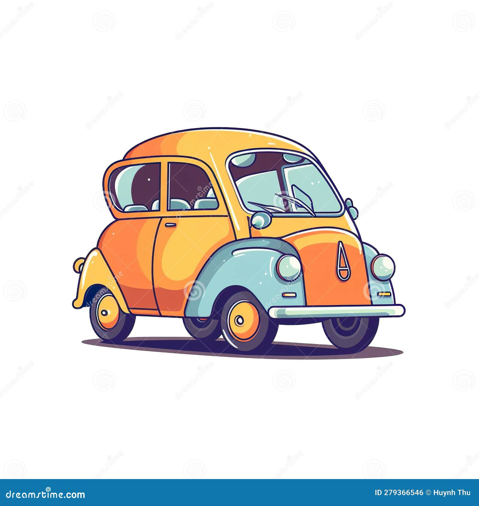 Wallpaper #60421 Yellow Mini Car Cartoon Vector Illustration 1910070 Vector Art at Vecteezy