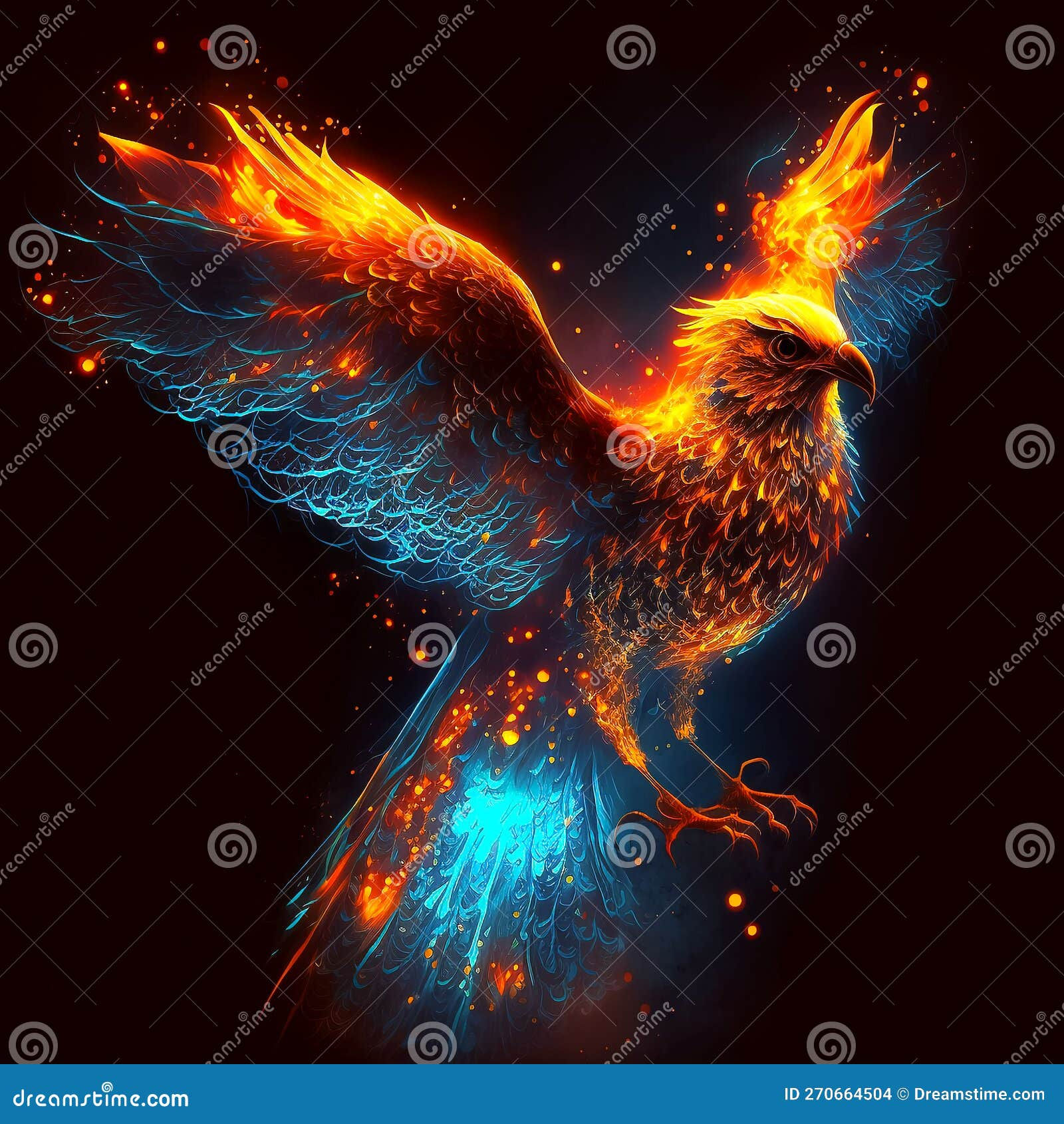 Wallpaper #2bc96 Image of a Majestic White Fire Phoenix on Craiyon