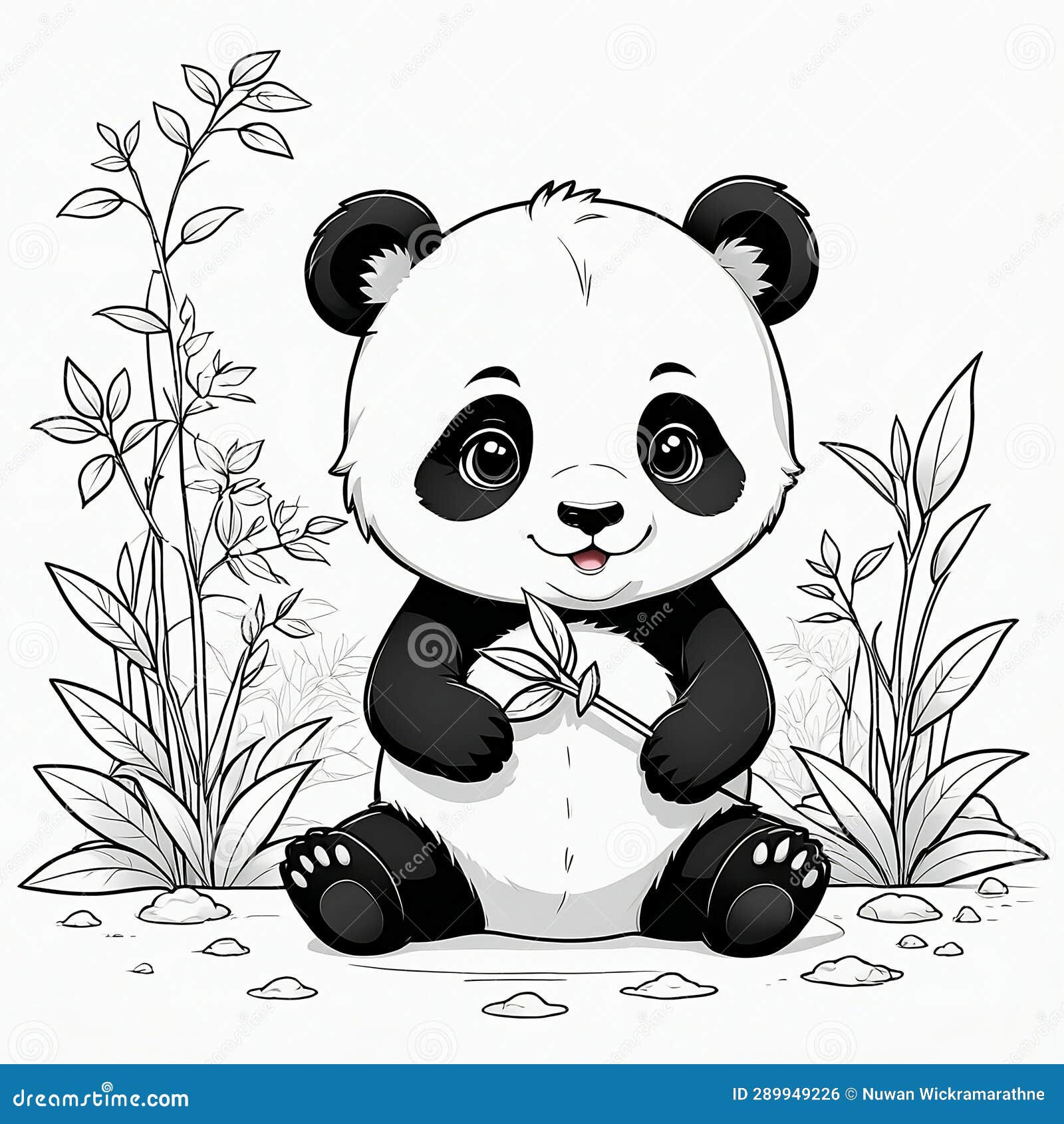 Wallpaper #v2f5DpMBSpphPi3-6exg73 Interactive Coloring Page Kids Imaginative 3D Panda Art Stock