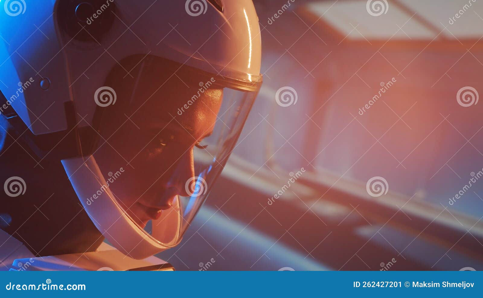 Wallpaper #Q2cF-JIBSpphPi3-IohL273 A Woman Astronaut in a Space Suit Aboard the Orbital Station a Young