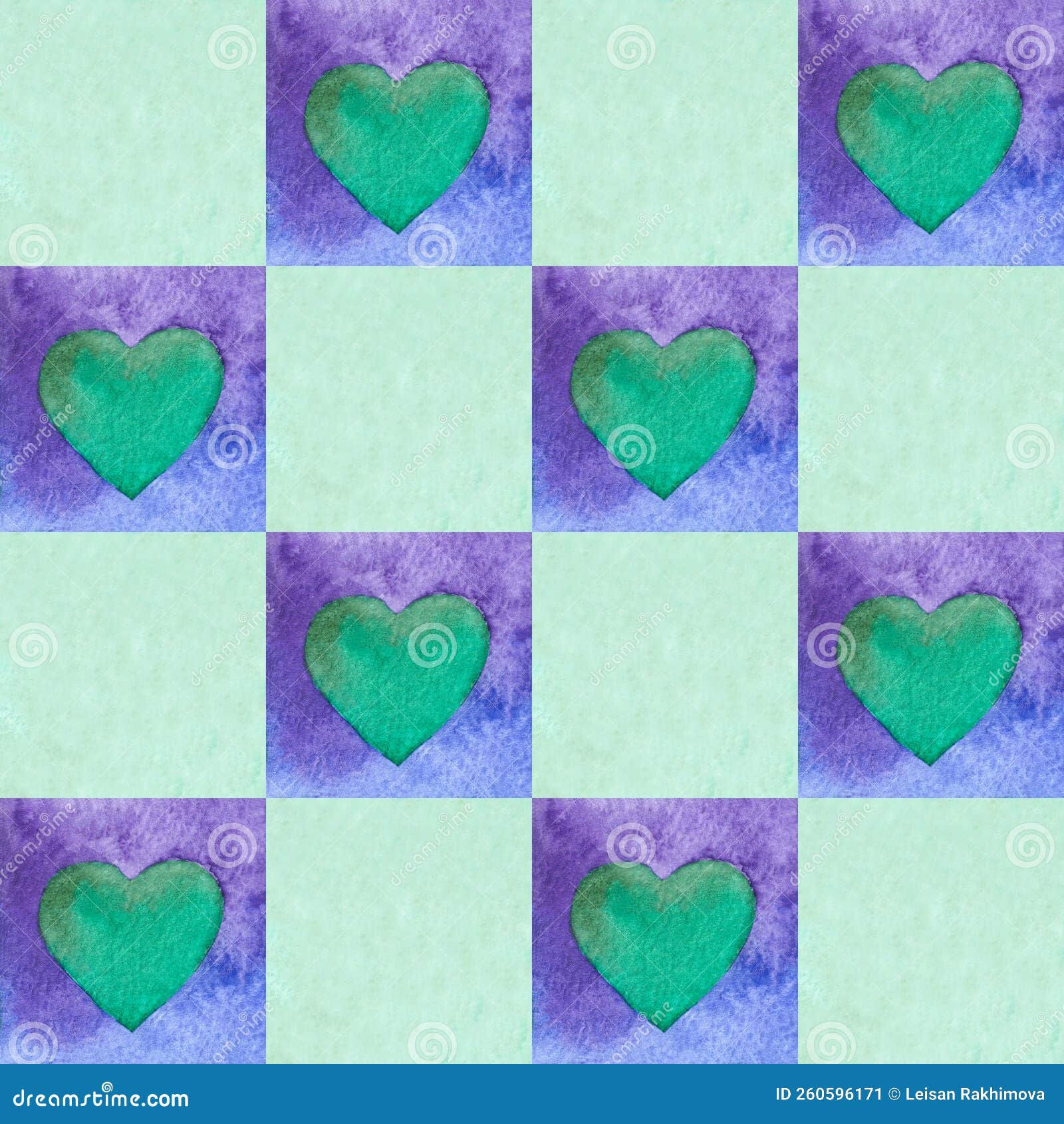 Wallpaper #tGeU55IBSpphPi3-kjik180 Watercolor Hand Drawn Pattern Made of Hearts Stock Illustration