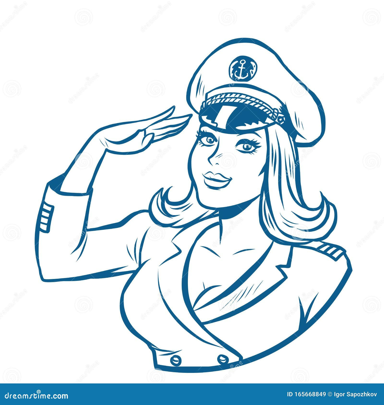 Wallpaper #sTGvNZMB5zzyi_yYOVfz214 Woman Captain of a Sea Ship Stock Vector Illustration of Professional