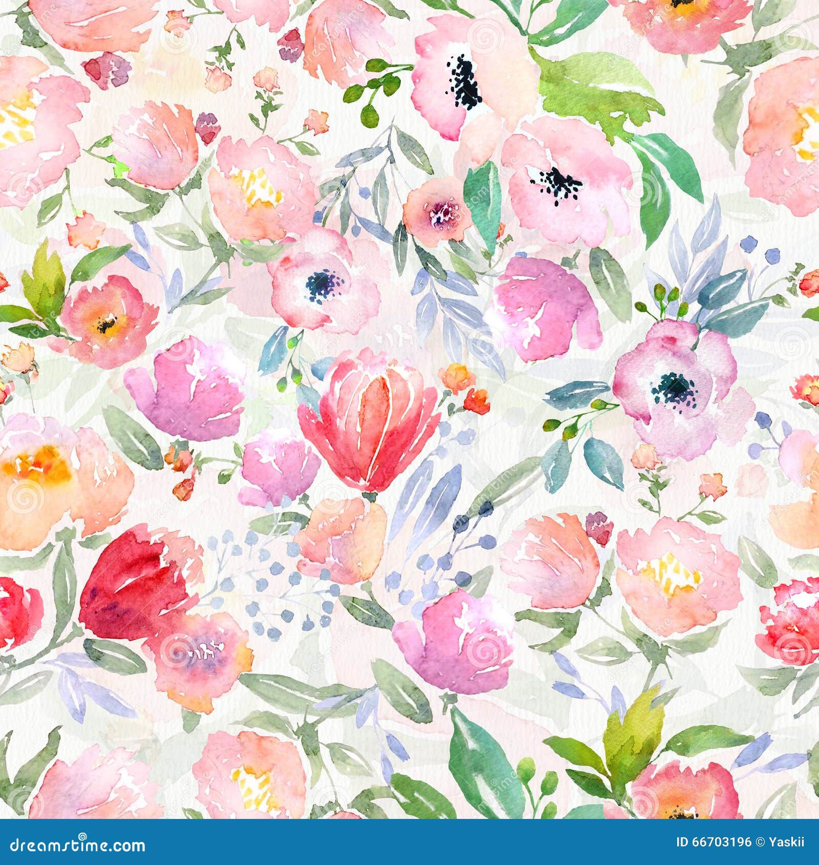 Wallpaper #Kbgw15IBJvJKYCmEIOId67 Watercolor Floral Pattern Stock Illustration Image 66703196