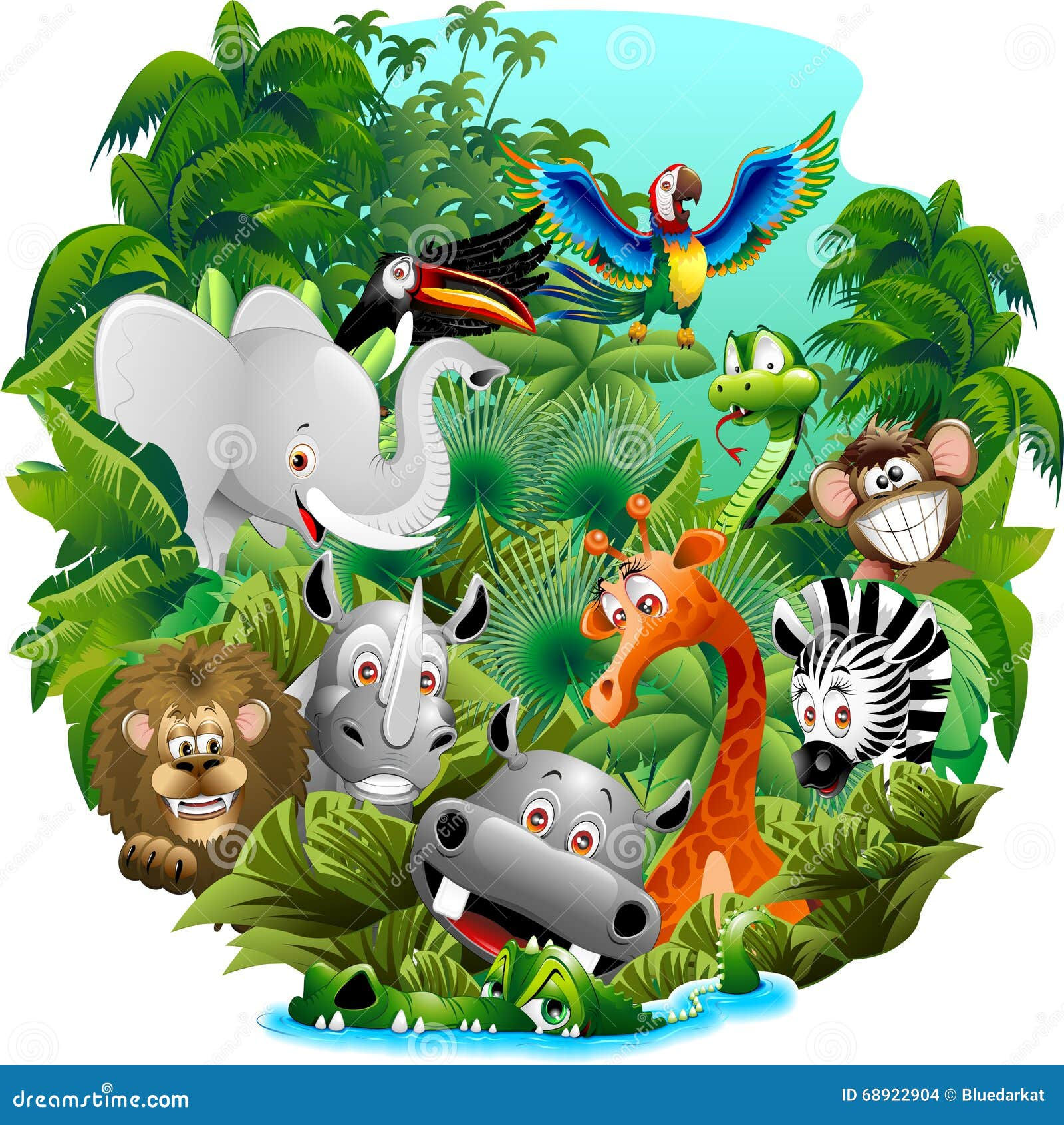 Wallpaper #cXfyJ5MB-pgBXx60MKiM123 Wild Animals Cartoon on Jungle Stock Vector Illustration of Jungle