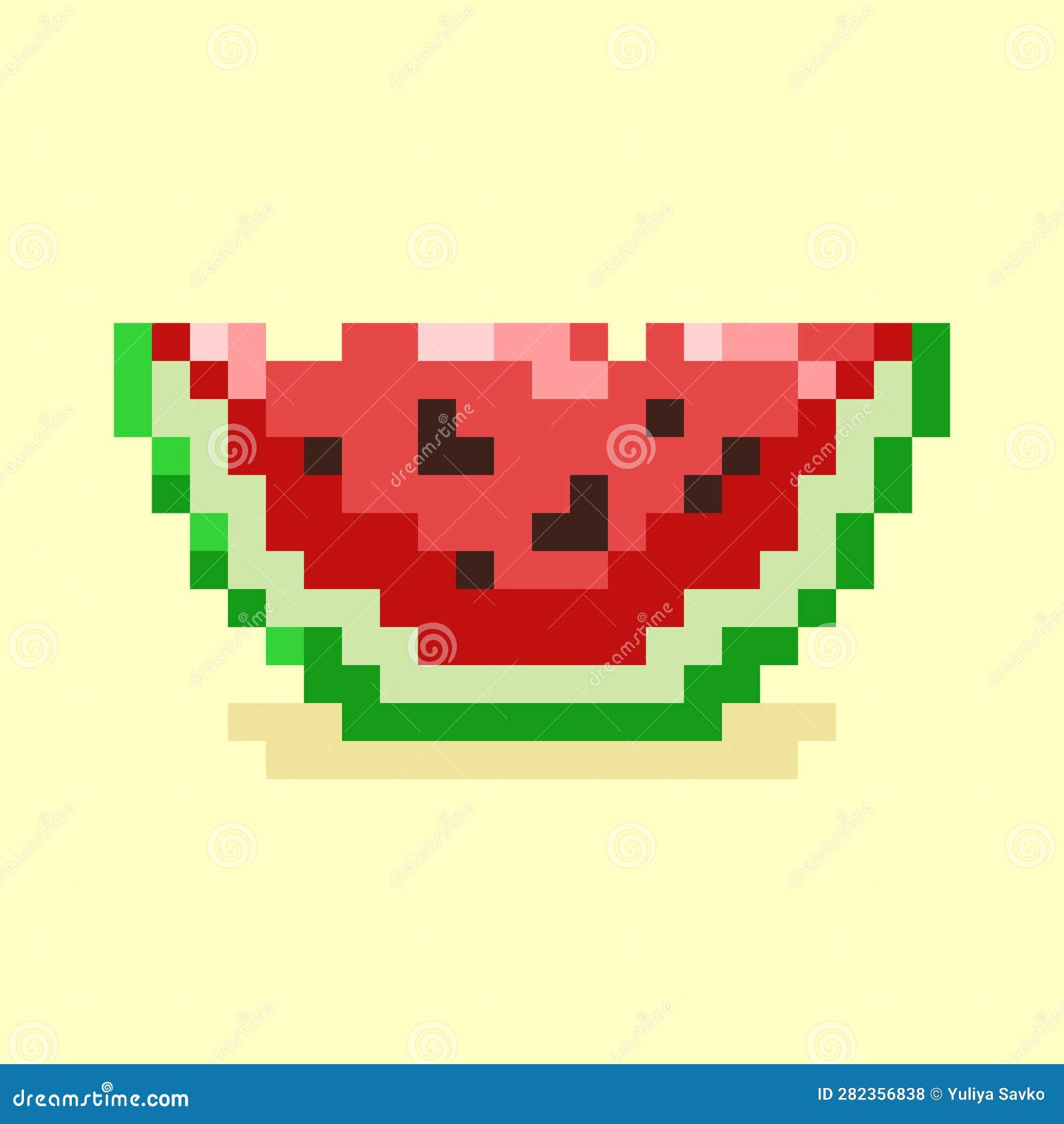 Wallpaper #42exDJMBSpphPi3-h9_r103 Watermelon Icon Retro 80s Pixel Art Flat Style Stock Vector