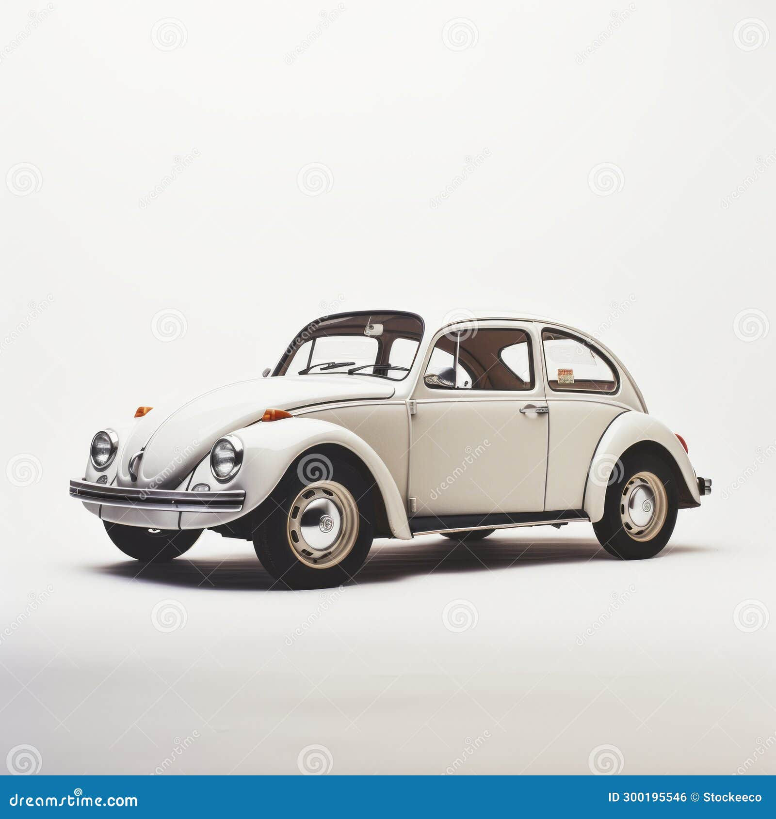 Wallpaper #0mfp9JIBSpphPi3-1nyV292 Vintage Minimalism Classic White Volkswagen Beetle on a 1970s Style