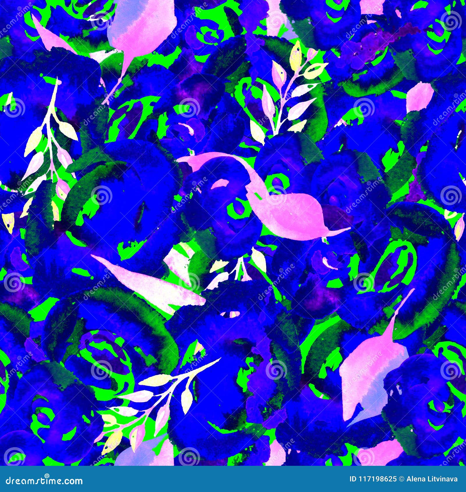 Wallpaper #LXf-KJMB-pgBXx60Uqym279 Watercolor Floral Repeat Pattern Can Be Used as a Print for Fabric