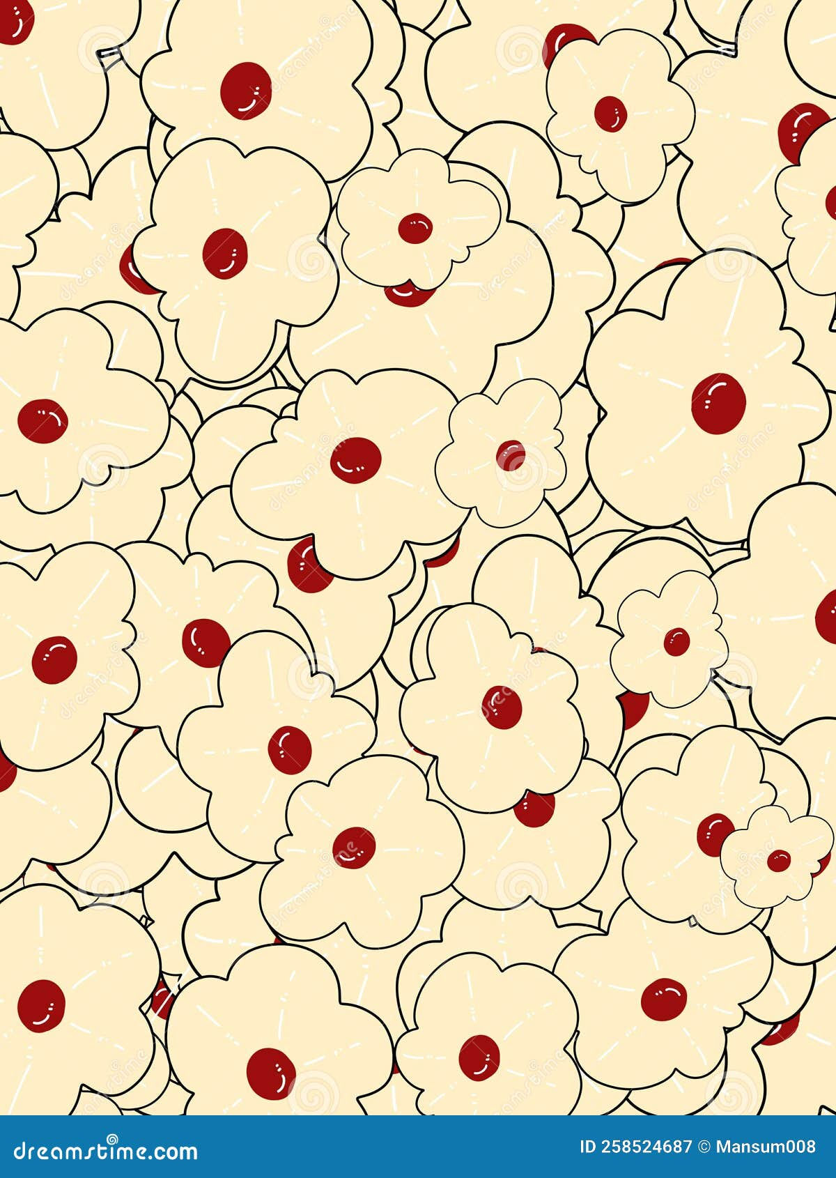 Wallpaper #4GdP9JIBSpphPi3-k3mn154 Beautiful Flower Pattern Background Stock Illustration Illustration