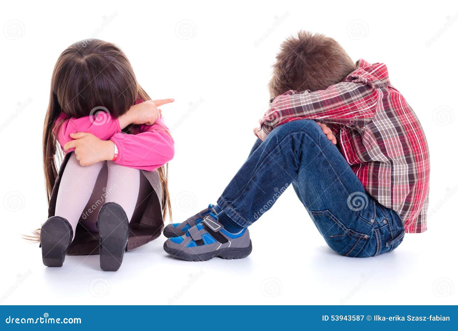 Wallpaper #1Gc0CJMBSpphPi3-gckF80 Angry Sulking Children Pointing at Each Other Stock Image Image of