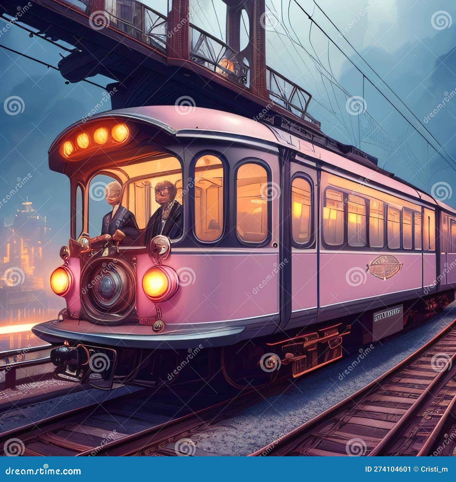 Wallpaper #xqU8MpMB0vj5YdARJtON35 AI Generated Image Cyberpunk Train Riding in a Science Fiction