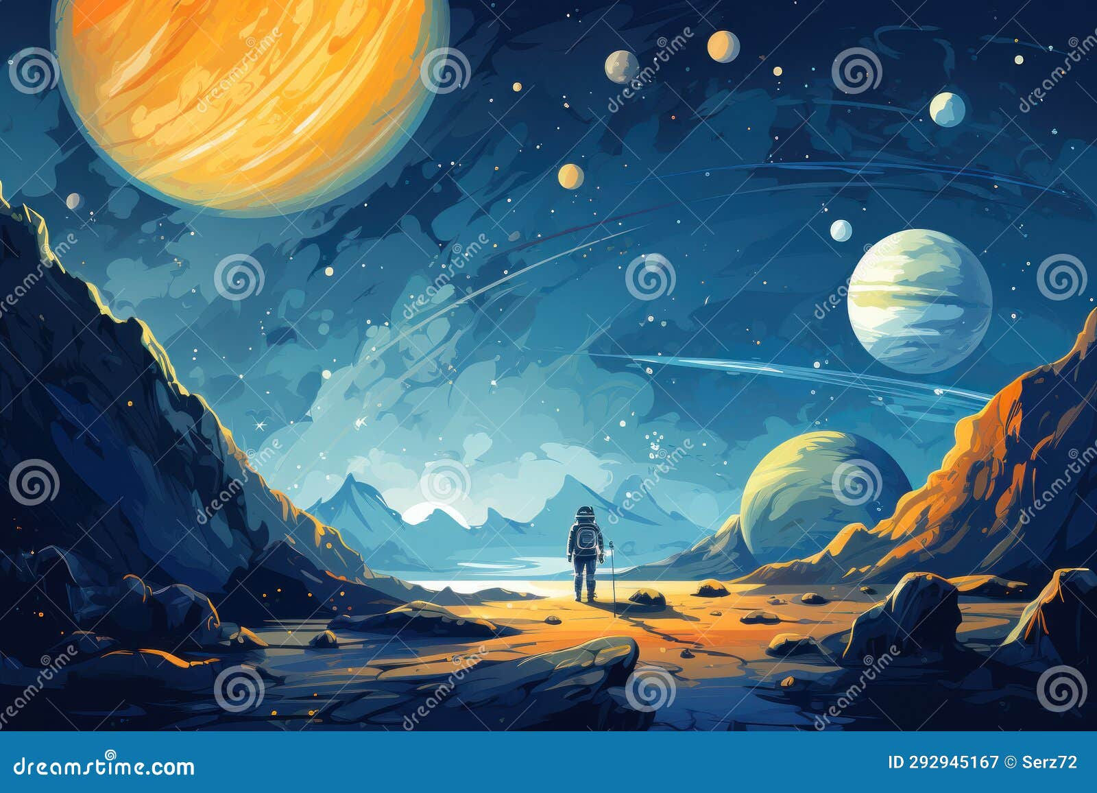 Wallpaper #e2eE_JIBSpphPi3-ZZiW354 Astronaut in Spacesuit Stock Illustration Illustration of Fiction