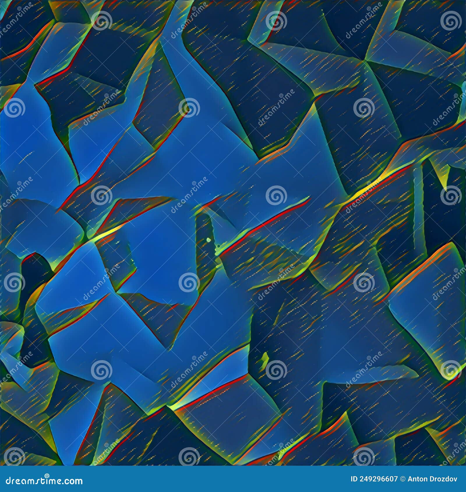 Wallpaper #A2er6ZIBSpphPi3-kEO4290 Artistic Pattern of Triangles Deep Blue Stock Illustration