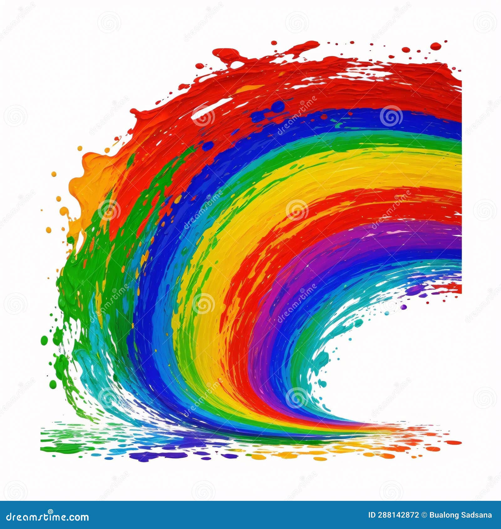 Wallpaper #fmcp65IBSpphPi3-I0r228 An Abstract Colorful Rainbow Color Painting Illustration on a White
